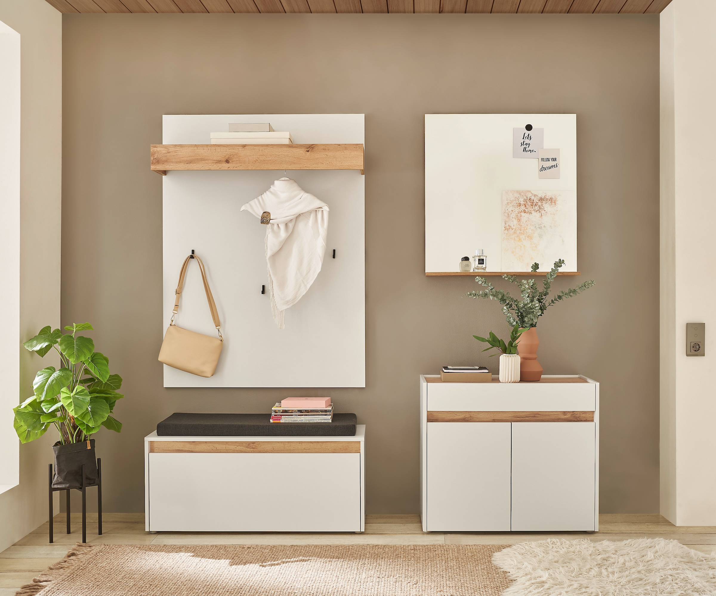 INOSIGN Kommode »GIRON/ CiTY, Schrank in Wotan Eiche, Sideboard im modernen Design«, in zwei Farben erhältlich, 2 Türen, 1 Schubkasten, 80 cm breit