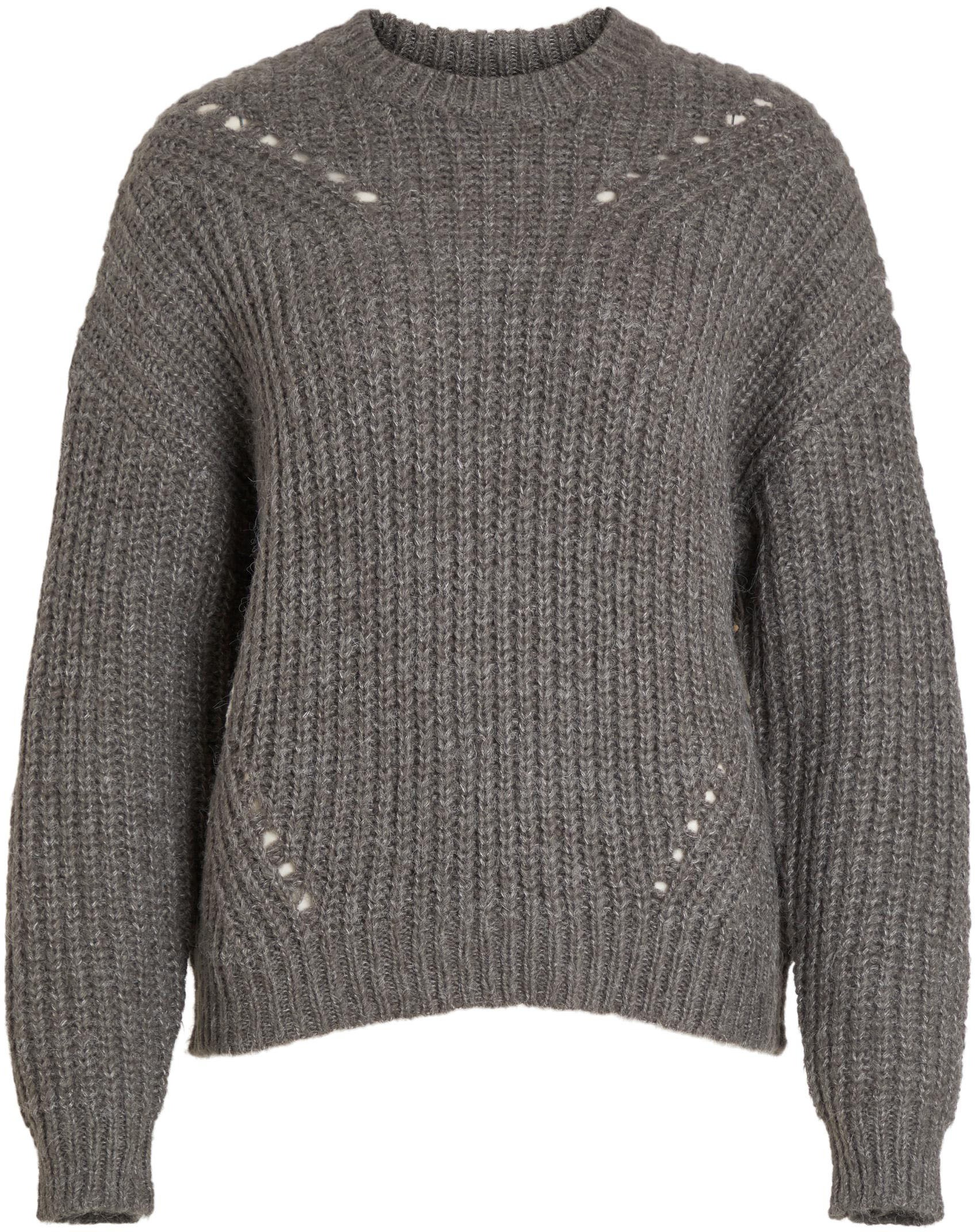 Vila Strickpullover »VISUBA O-NECK«, mit Strickmuster vorne kaufen