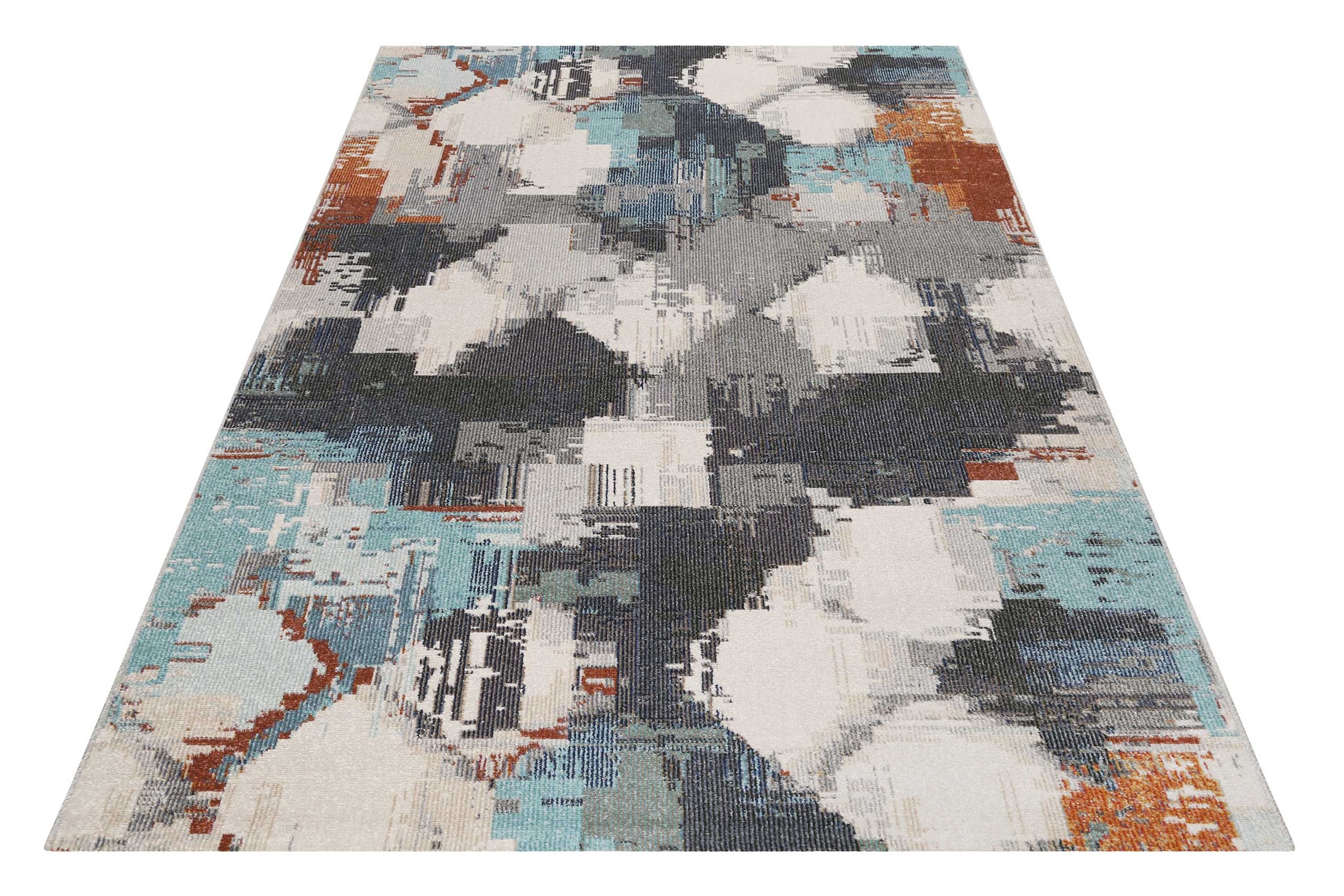 Teppich »Stash, In- und Outdoor geeignet«, rechteckig, pflegeleicht, im Mosaik-Muster,...