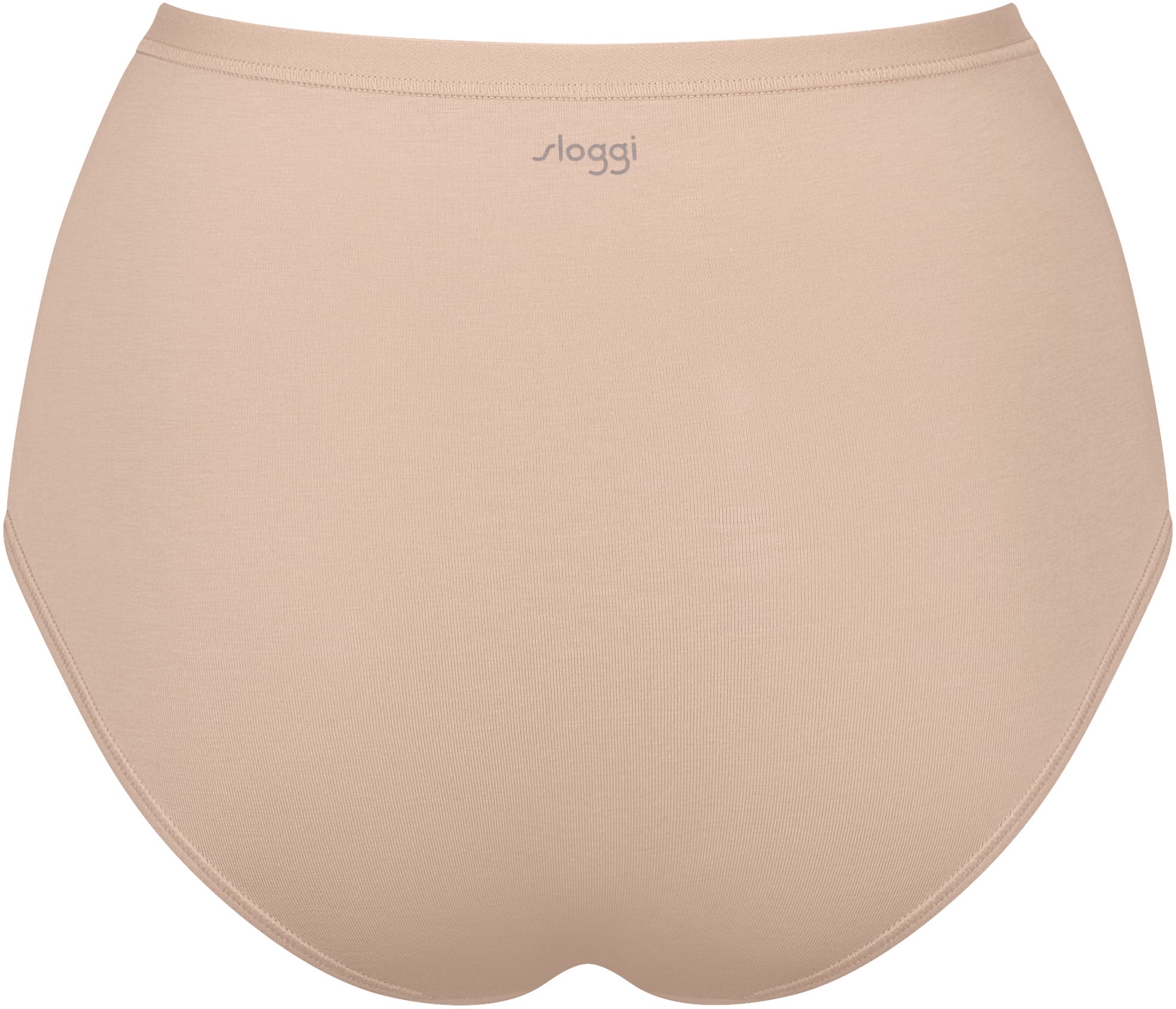 sloggi Slip »GO Daily Cotton Highwaist 3P«, (3er Pack), Glanz-Effekt Details, hochgeschnittene Taille