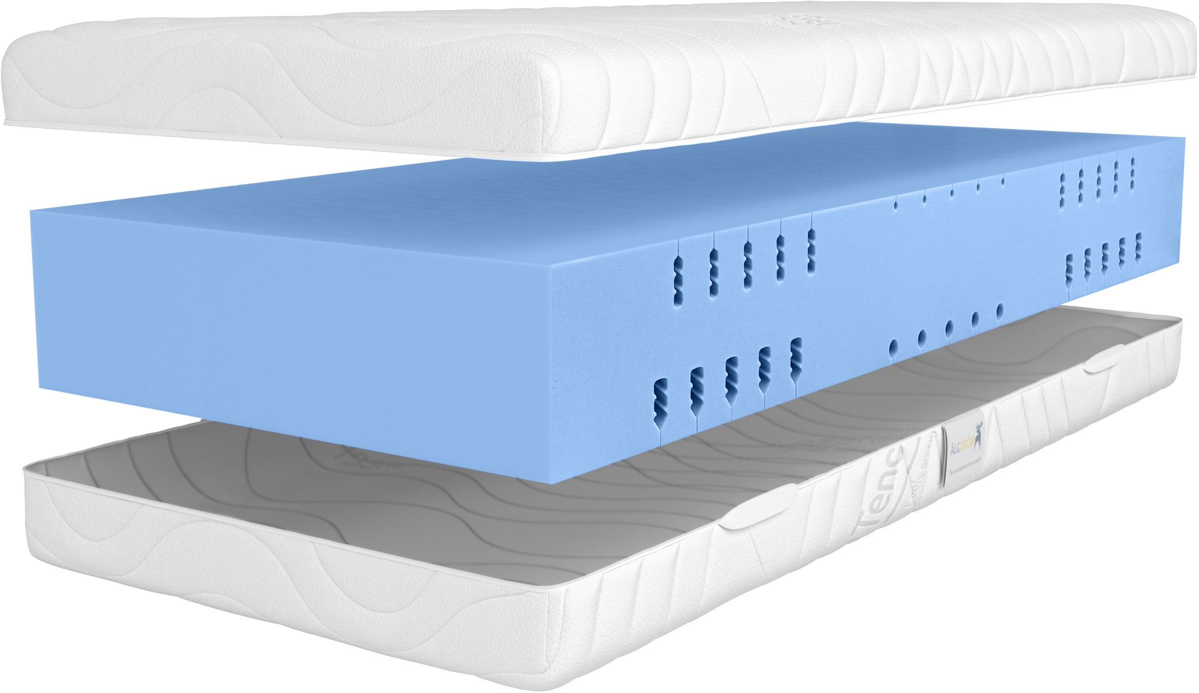 OTTO home Kaltschaummatratze »NEUHEIT, PREMIUM Tornby, 90x200 cm, 140x200 cm & mehr, atmungsaktiv« 27 cm hoch Raumgewicht: 39 kg/m³ 1 Stk. tlg. Wendematratze H2+3/H3+4/H4+5, ergonomisch, langlebige Qualität (RG 39)