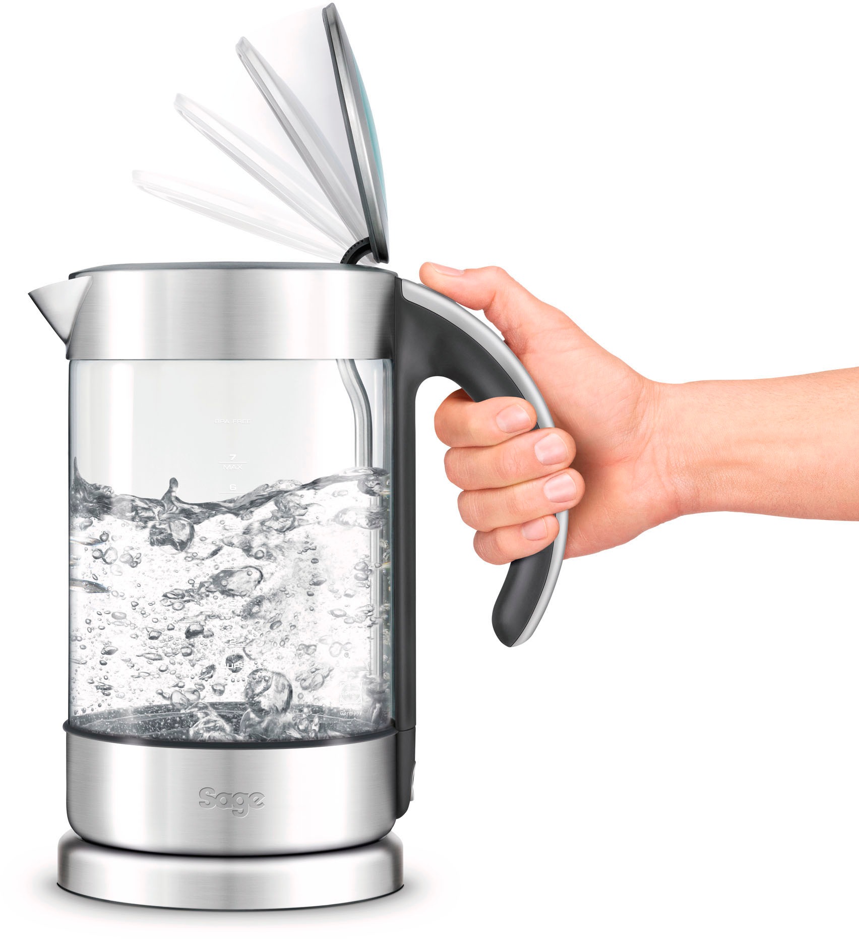 Sage Wasserkocher »the Crystal Clear, SKE750CLR«, 1,7 l, 3000 W