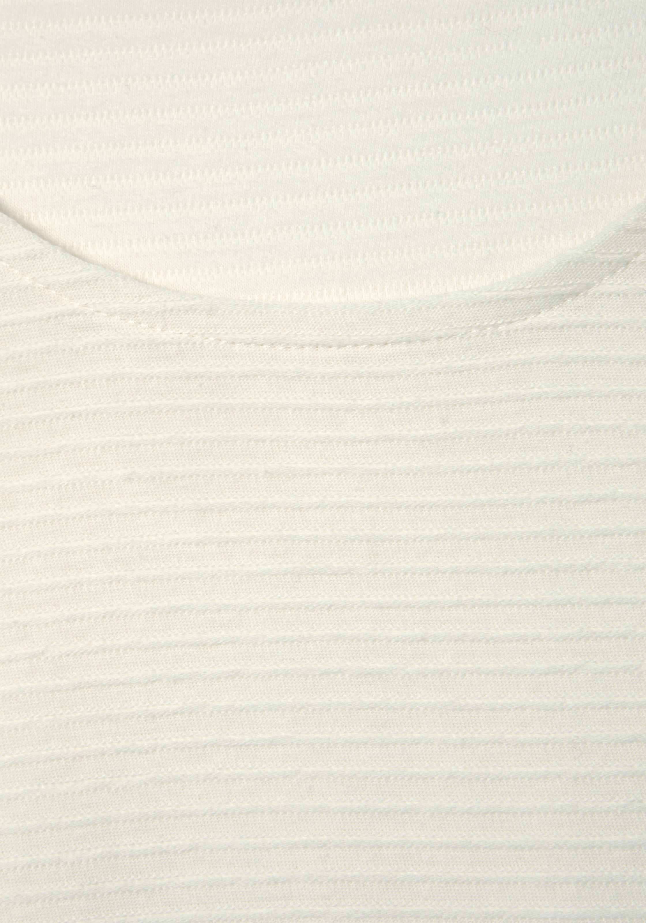 LASCANA Langarmshirt »mit Streifenstruktur«, aus weicher Baumwoll-Qualität
