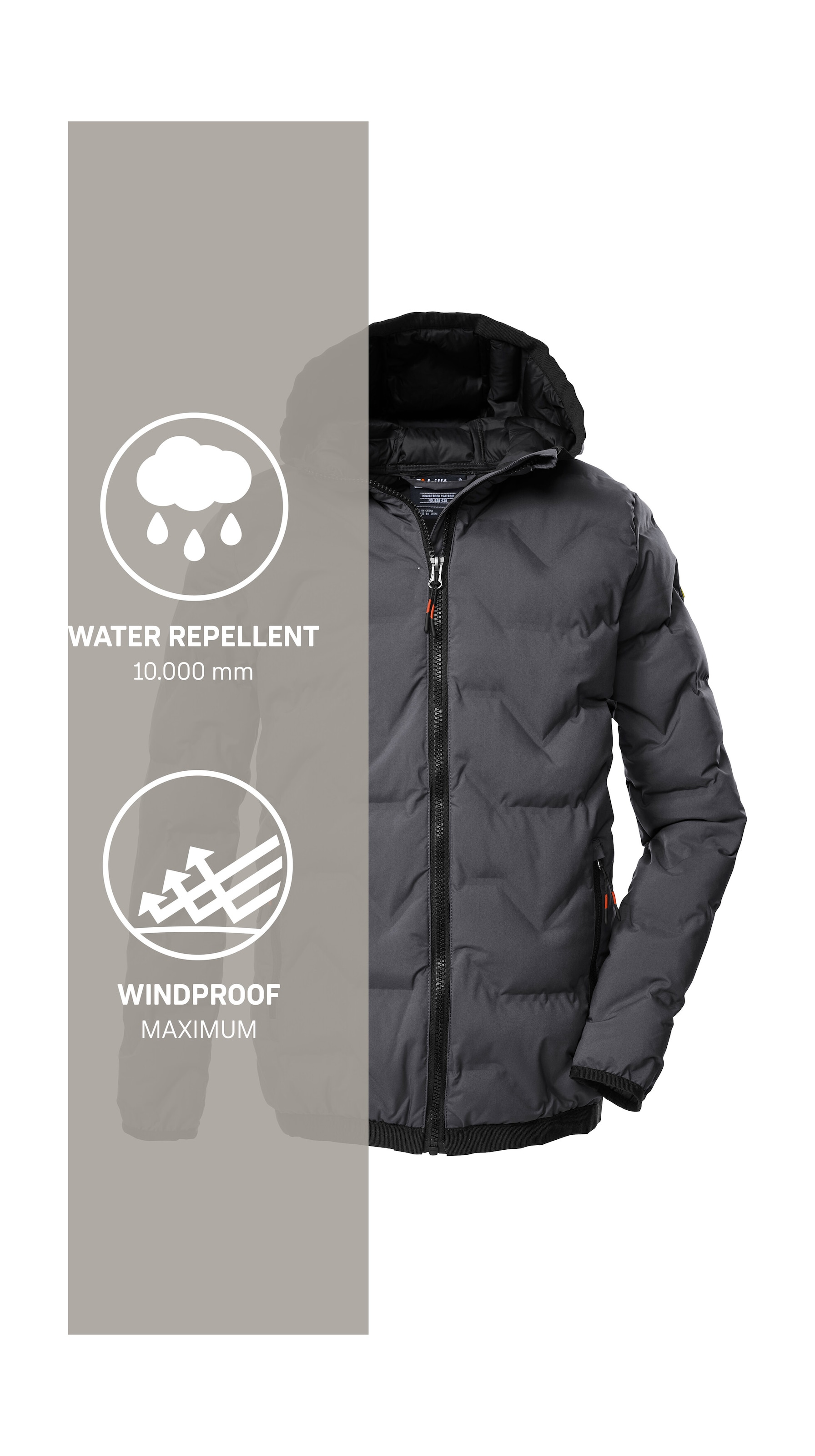 Killtec Steppjacke »KOW 229 BYS QLTD JCKT« Winddichte, wasserabweisende Kinderjacke mit 10.000 mm Wassersäule