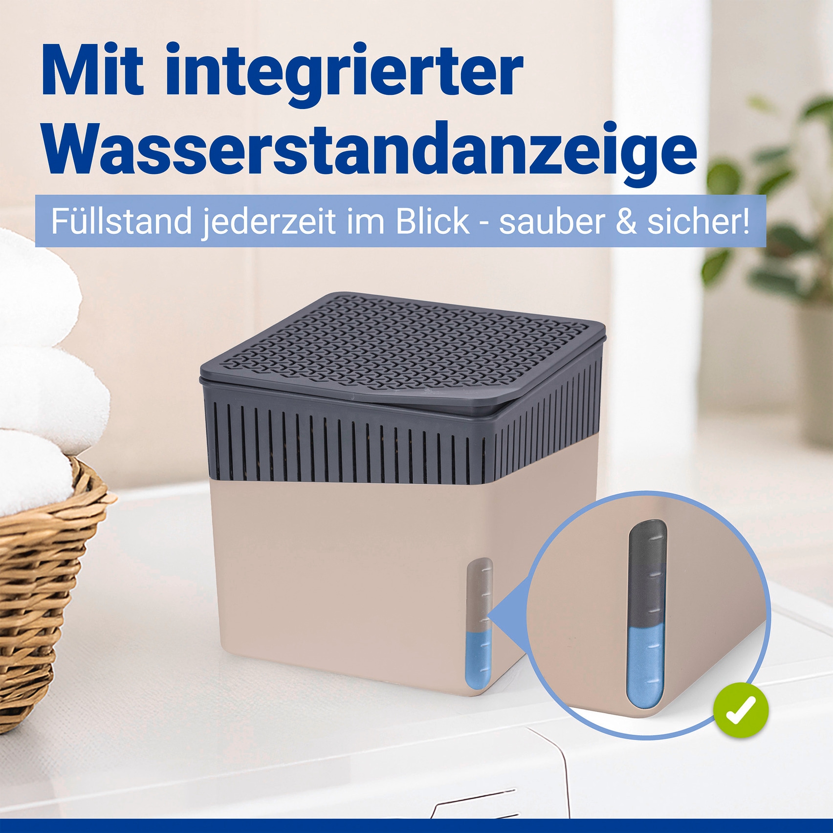 WENKO Luftentfeuchter »Cube« für 80 m³ Räume 1000 g