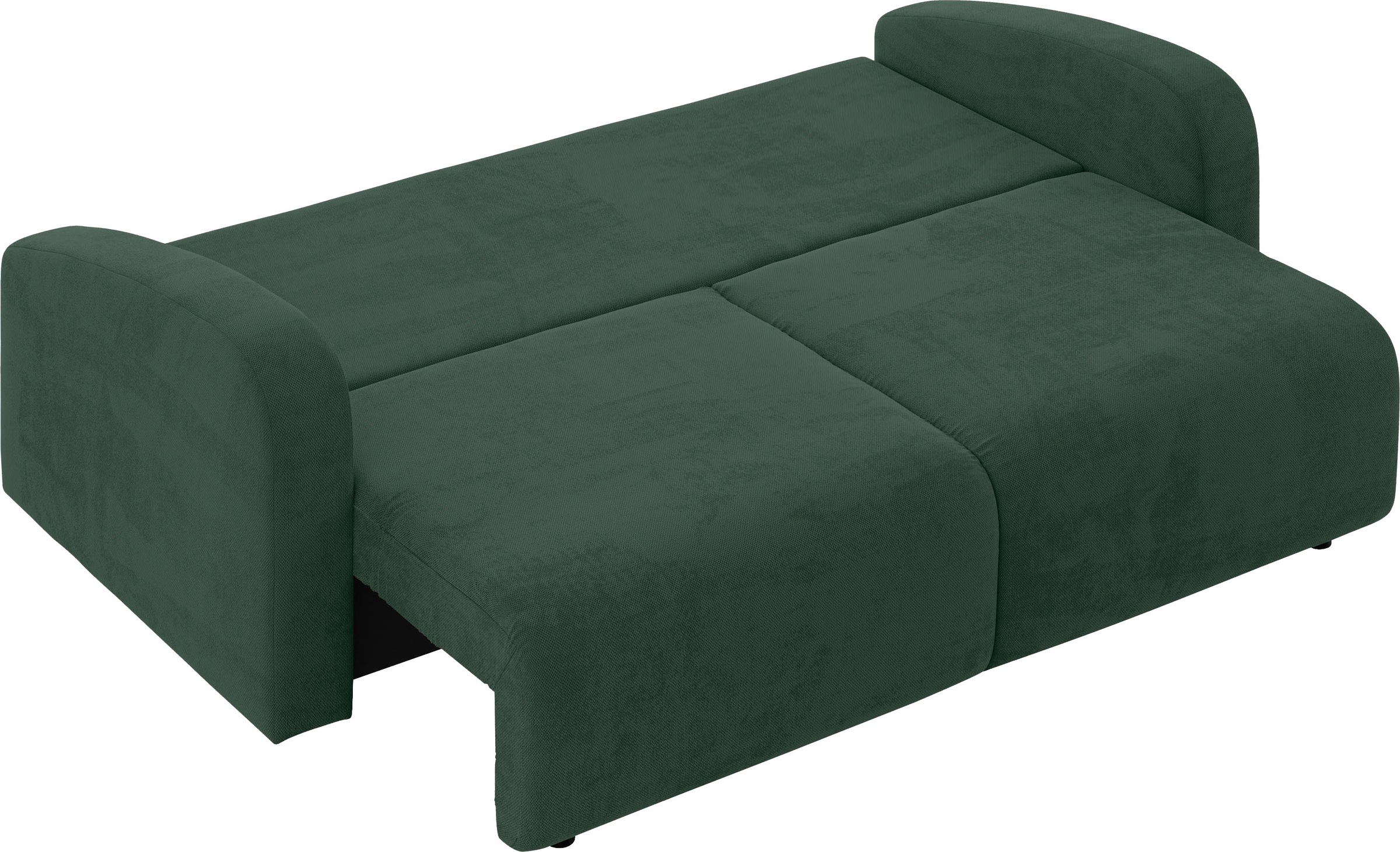 INOSIGN 3-Sitzer »JIGGS wahlweise Schlafsofa mit Bettkasten, Maße B/H/T: 228/96/110 cm«, Sofa mit Wellenunterfederung, enthält 2 Rückenkissen und 2 Zierkissen