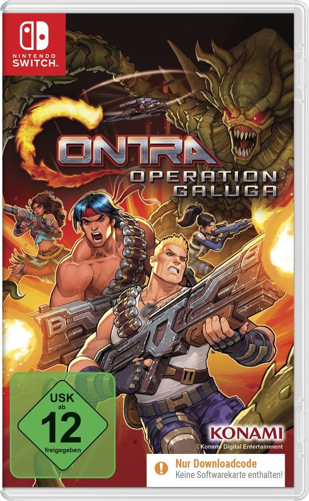 Spielesoftware »Contra: Operation Galuga (Code in a Box)«, Nintendo Switch