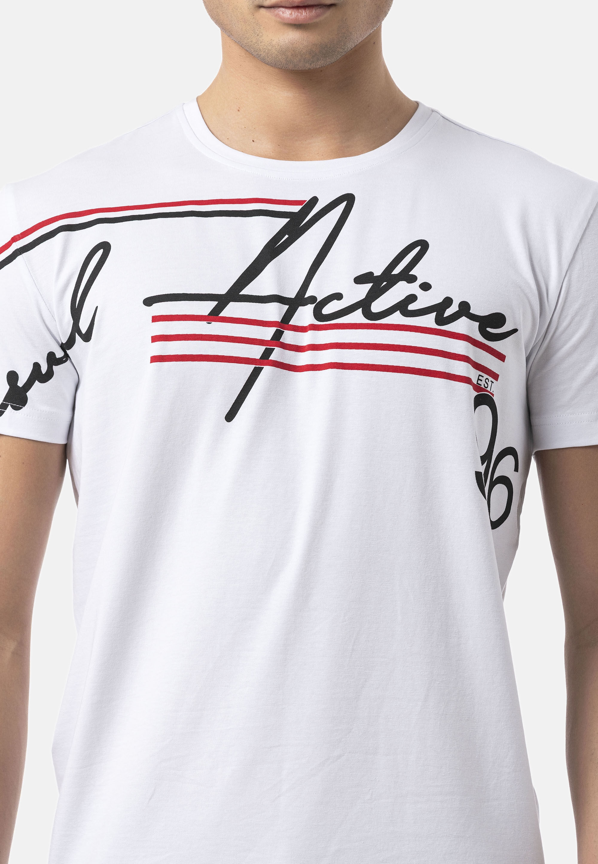 Cipo & Baxx T-Shirt »CT796« Rundhalsausschnitt