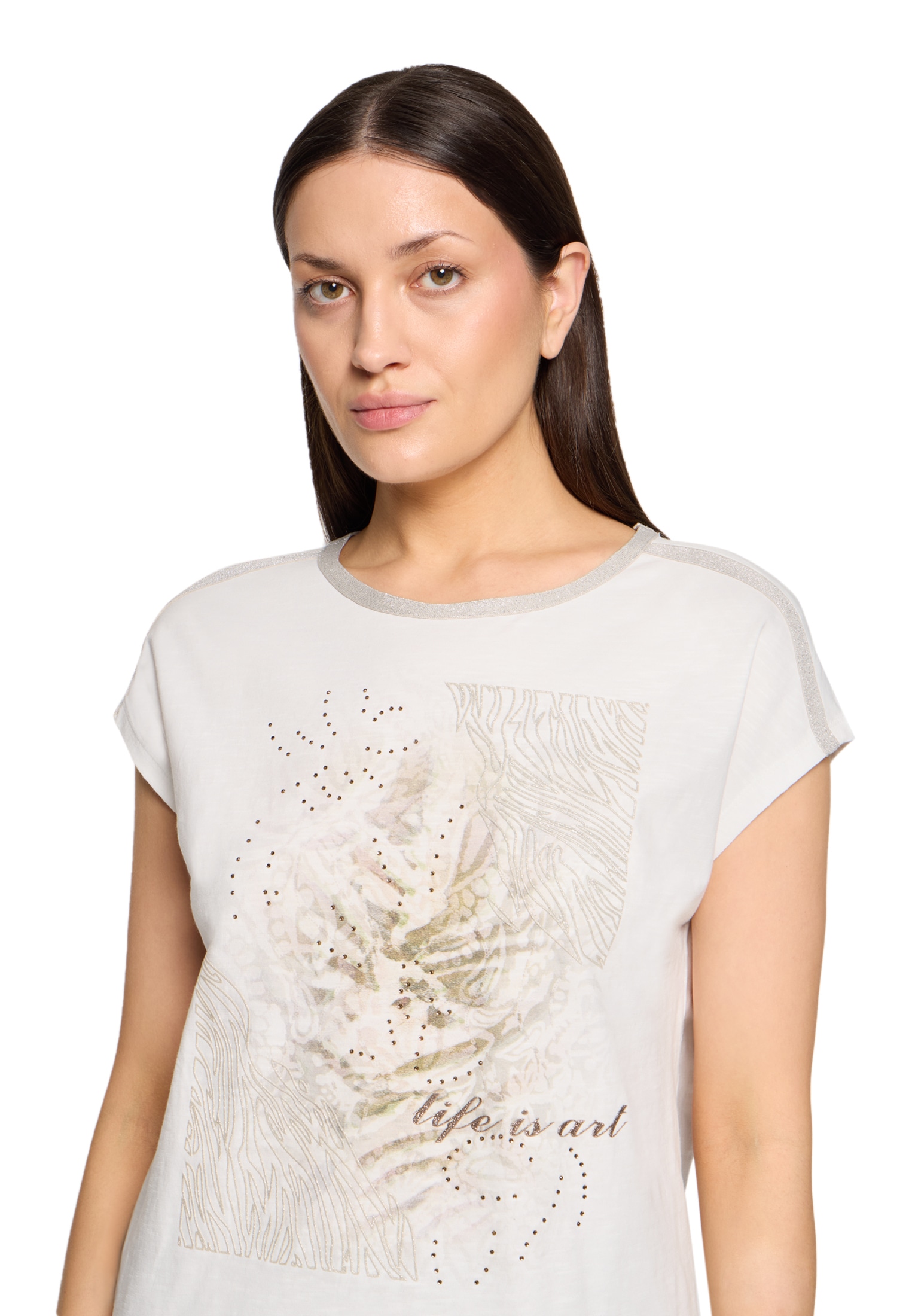 Cartoon Rundhalsshirt »Rundhals-Shirt mit Placement«