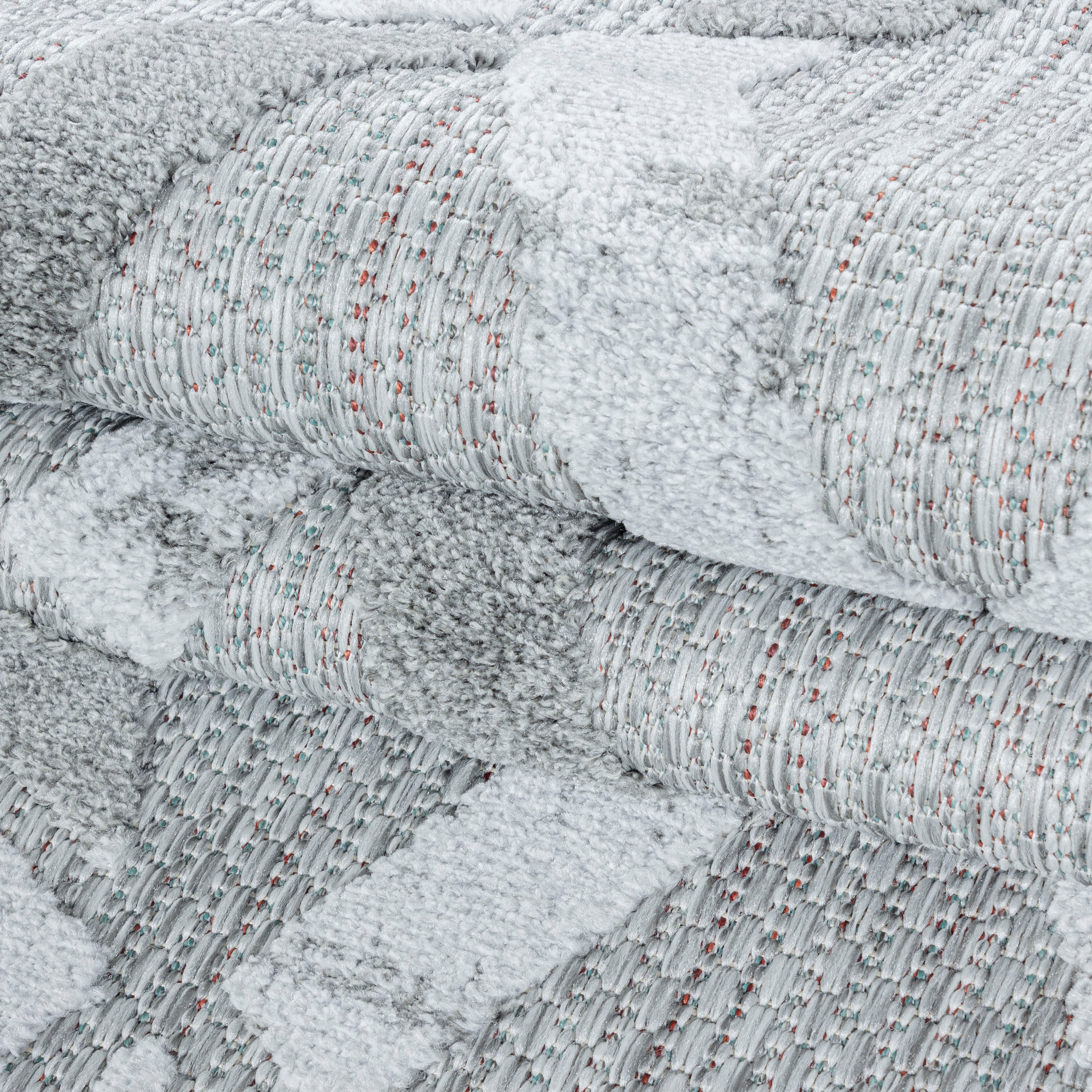 Ayyildiz Teppiche Outdoorteppich »BAHAMA 5158« rechteckig 8 mm Höhe Läufer, Flachflor mit Hoch-Tief-Struktur, In-und Outdoor geeignet