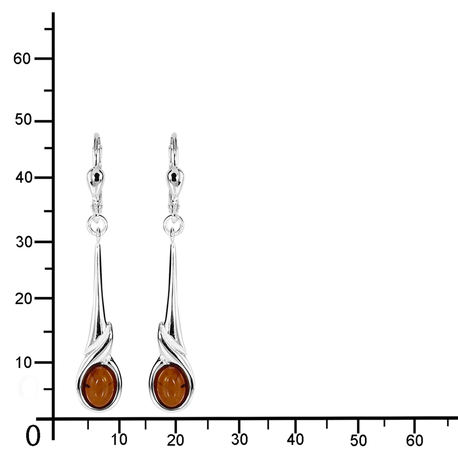 OSTSEE-SCHMUCK Paar Ohrhänger »- Udane - Silber 925/000 - Bernstein«