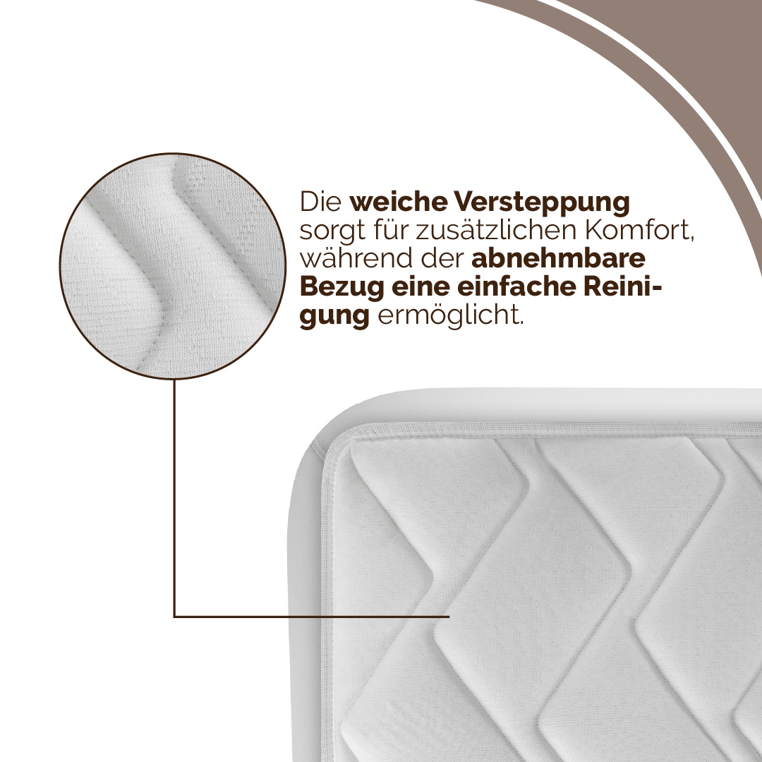 DI QUATTRO Komfortschaummatratze »23cm, Wave 3D, Wendematratze mit zwei Härtegraden« 23 cm hoch Raumgewicht: 30 kg/m³ 1-tlg., 1 Stk. tlg. Matratze in H2+H3 & H4+H5, 90x200, 140x200 und weitere Größen