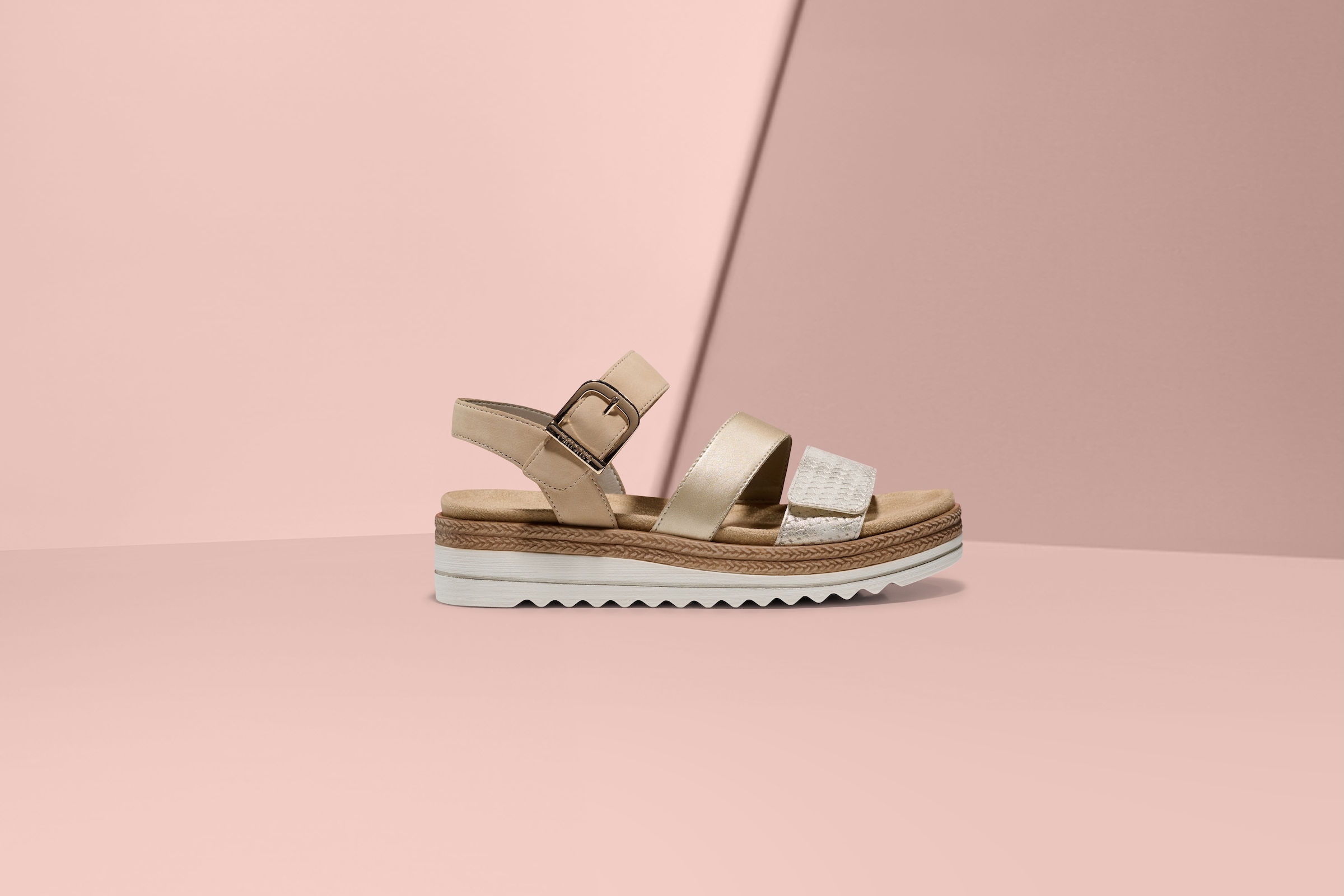 Remonte Keilsandalette, Keilabsatz, Sommerschuh, Sandale in veganer Verarbeitung