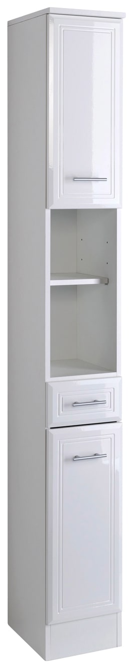 Hochschrank »Neapel«, Breite 25 cm, mit Hochglanzfronten und eleganter Fräsung