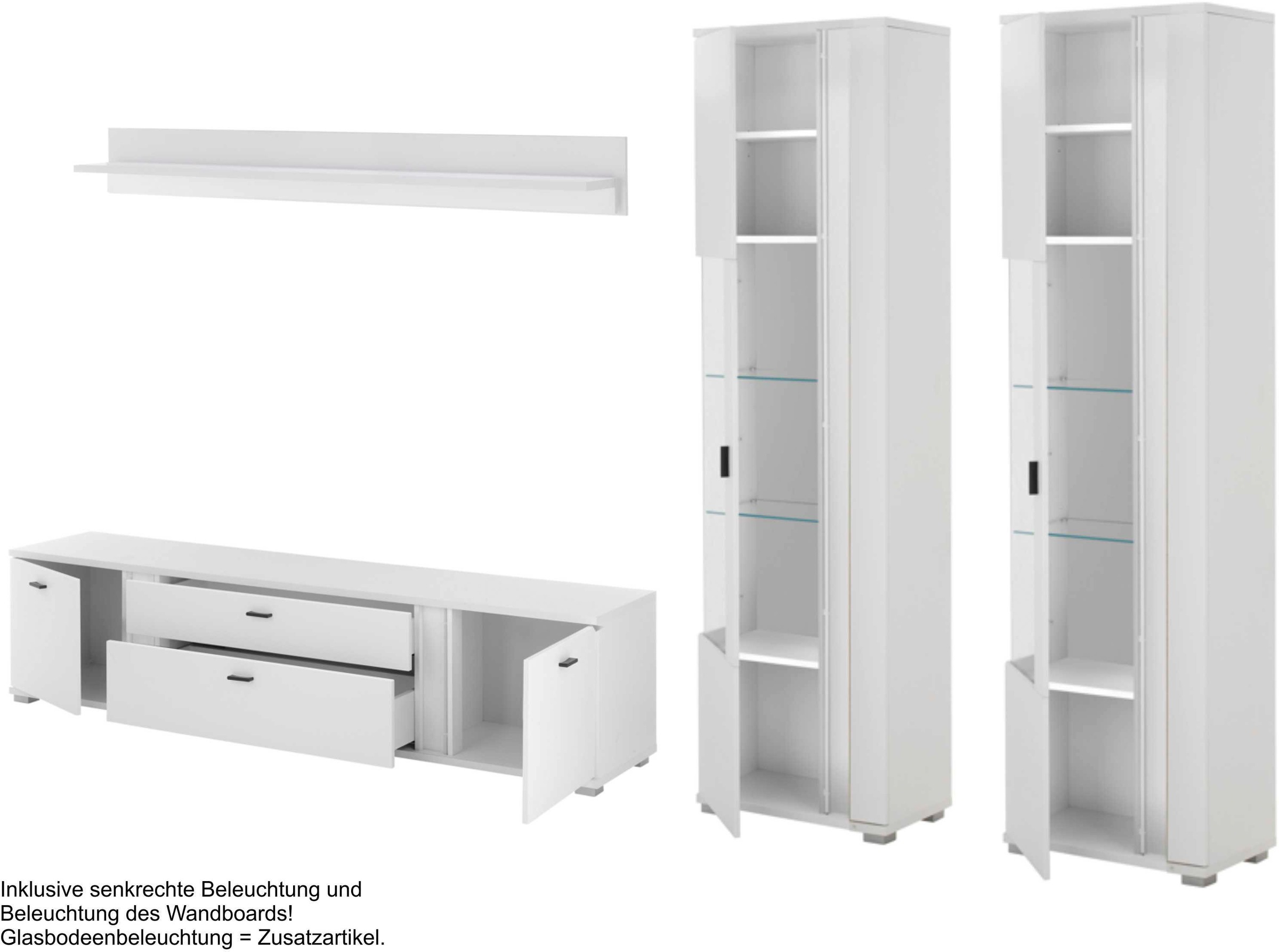 Home affaire Wohnwand »LONG ISLAND« Set, 4 Stk. tlg.