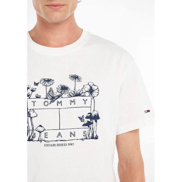 Tommy Jeans T-Shirt »TJM HOMEGROWN WILD FLOWER TEE«, mit botanischem  Logodruck bei ♕