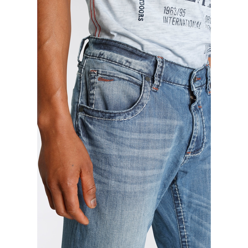 CAMP DAVID Regular-fit-Jeans »NI:CO:R611«, mit Abriebeffekten