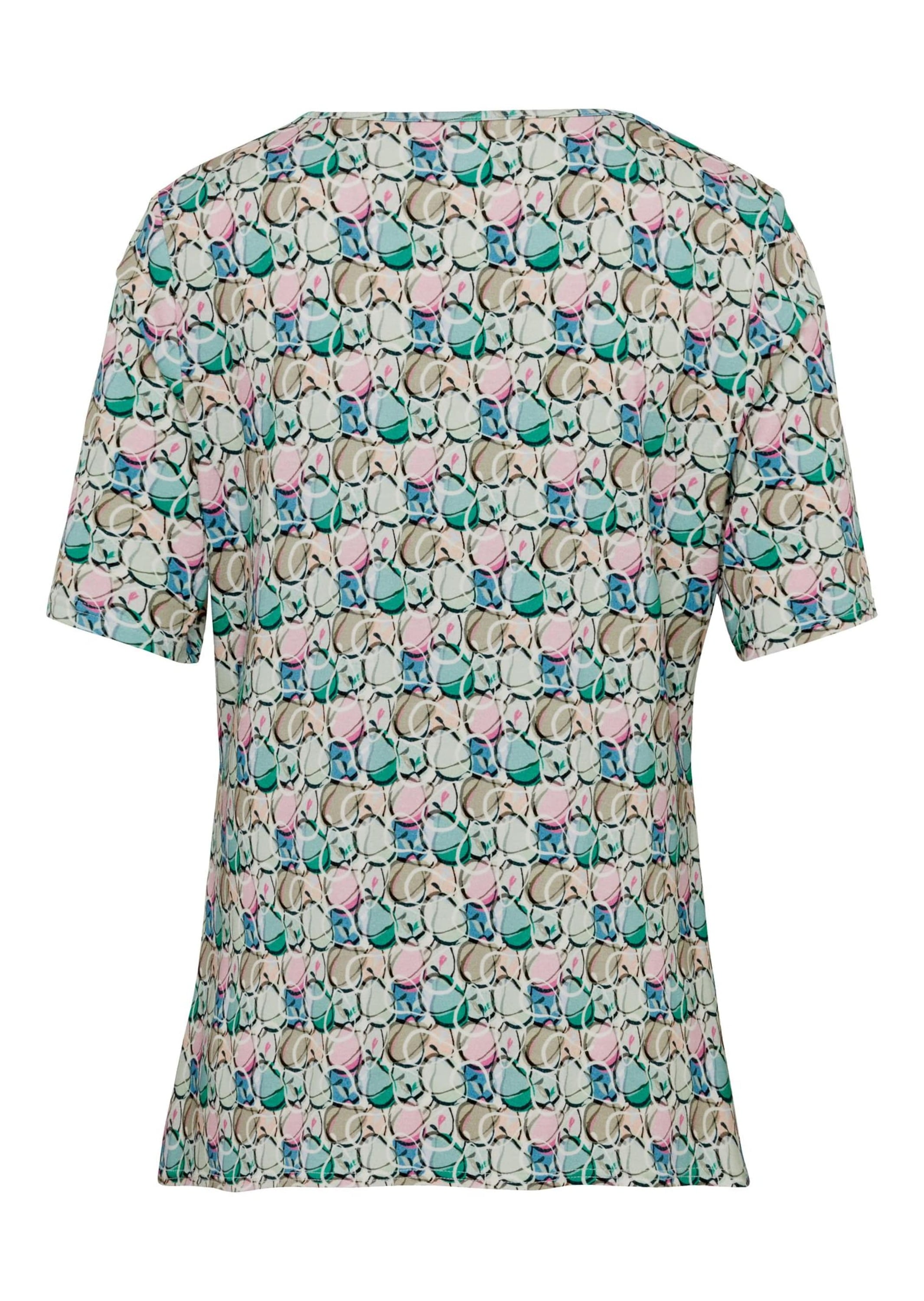 GOLDNER Print-Shirt »Kurzgröße Multicolor-Shirt mit Halbarm, Rundhalsausschnitt«