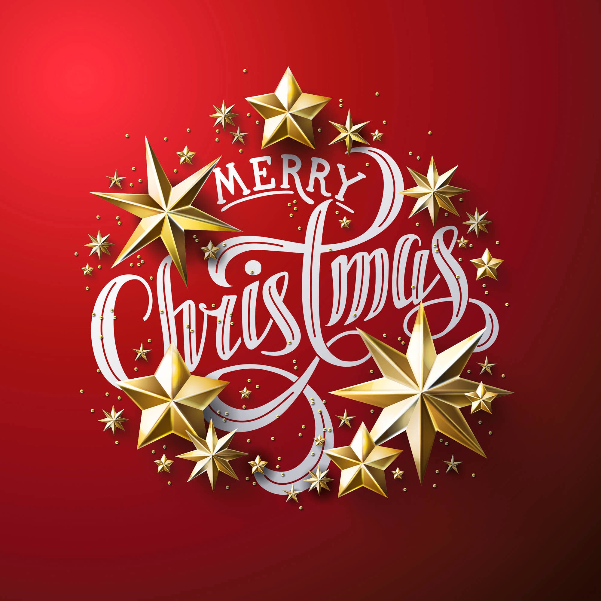 queence Dekokissen »Stars«, Kissenhülle,Merry Christmas,Rot,Weihnachten,Festlich,Spruch