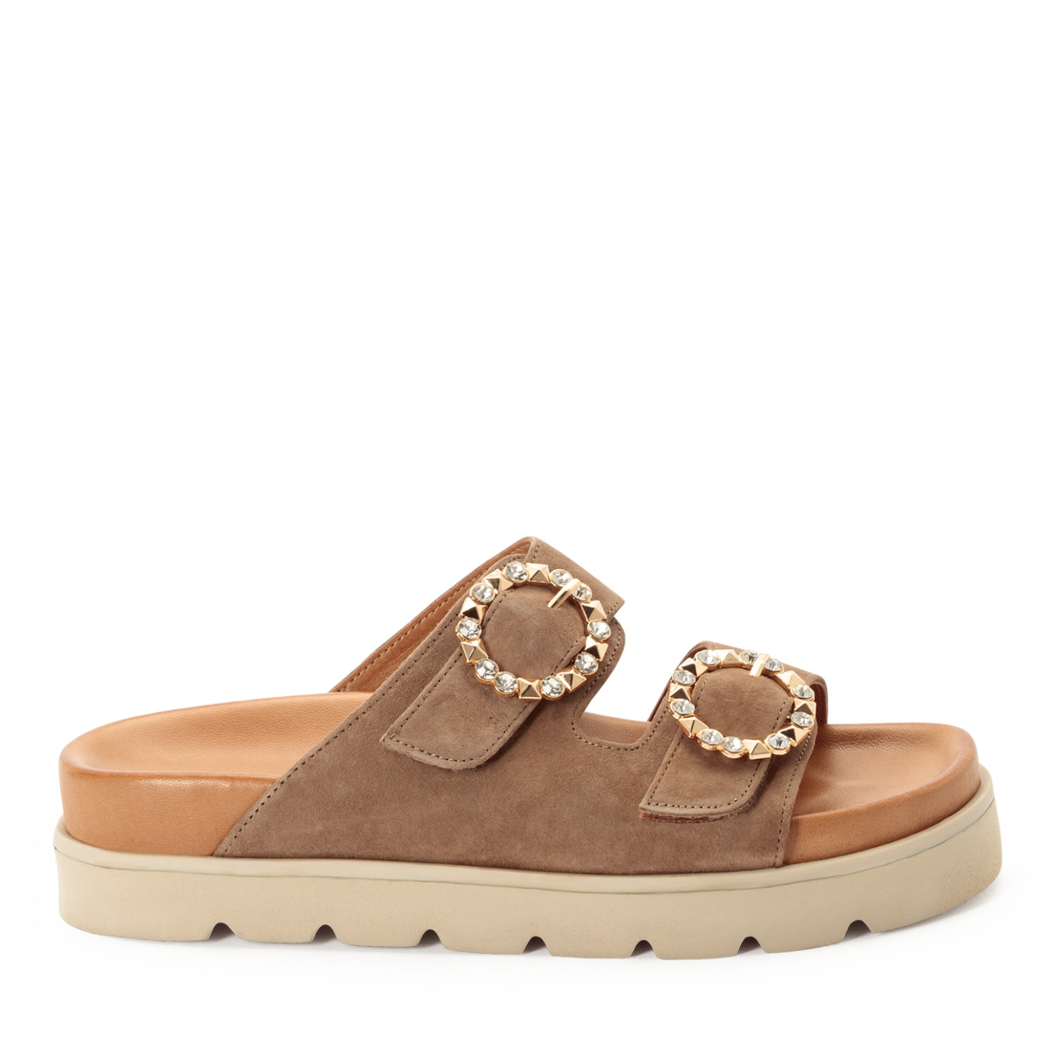 Tamaris Pantolette  Sommerschuh mit schmuckbesetzten, verstellbaren Schnallen