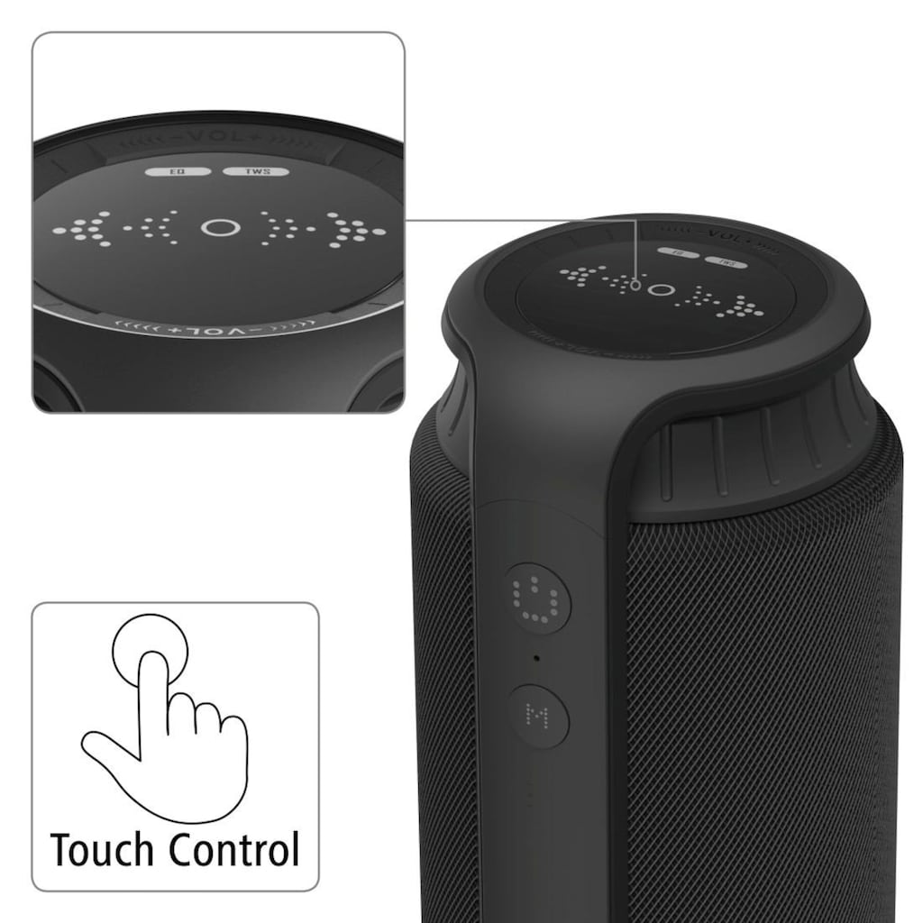 Hama Bluetooth-Lautsprecher »Bluetooth®-Lautsprecher "Pipe 2.0", 24W«