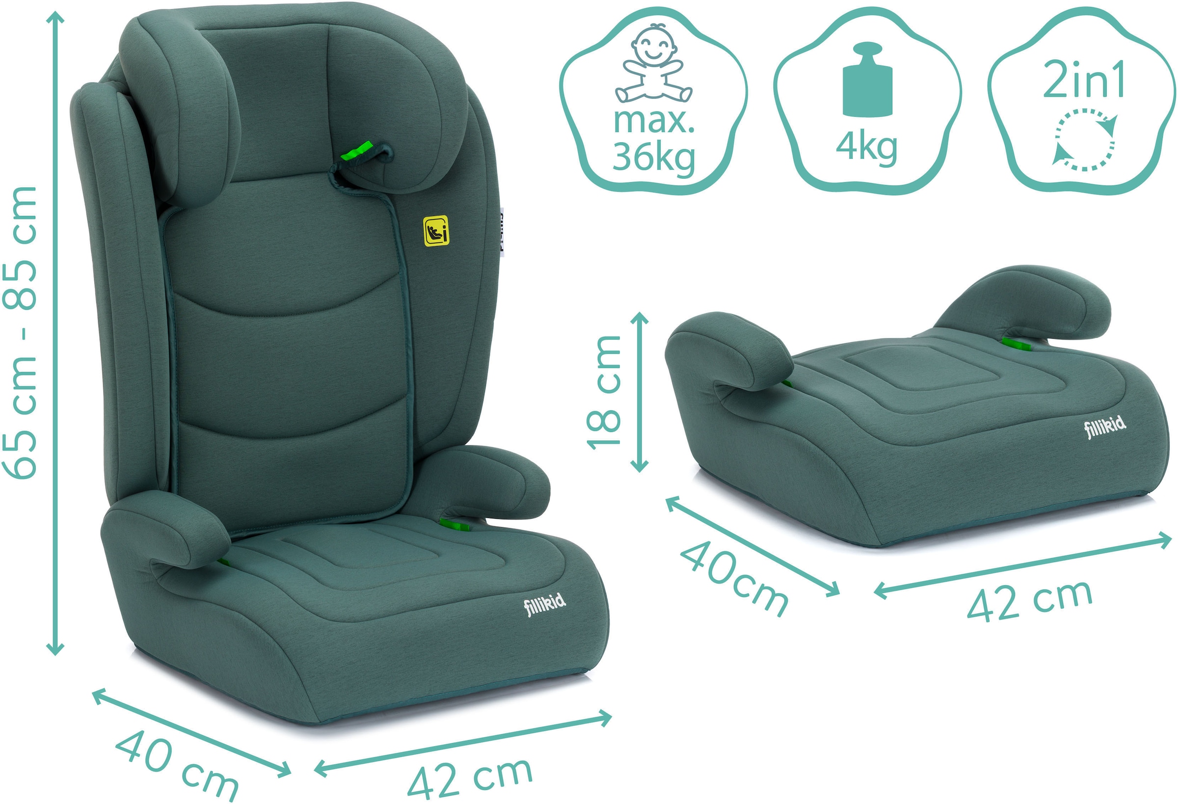 Fillikid Autokindersitz »Lea«