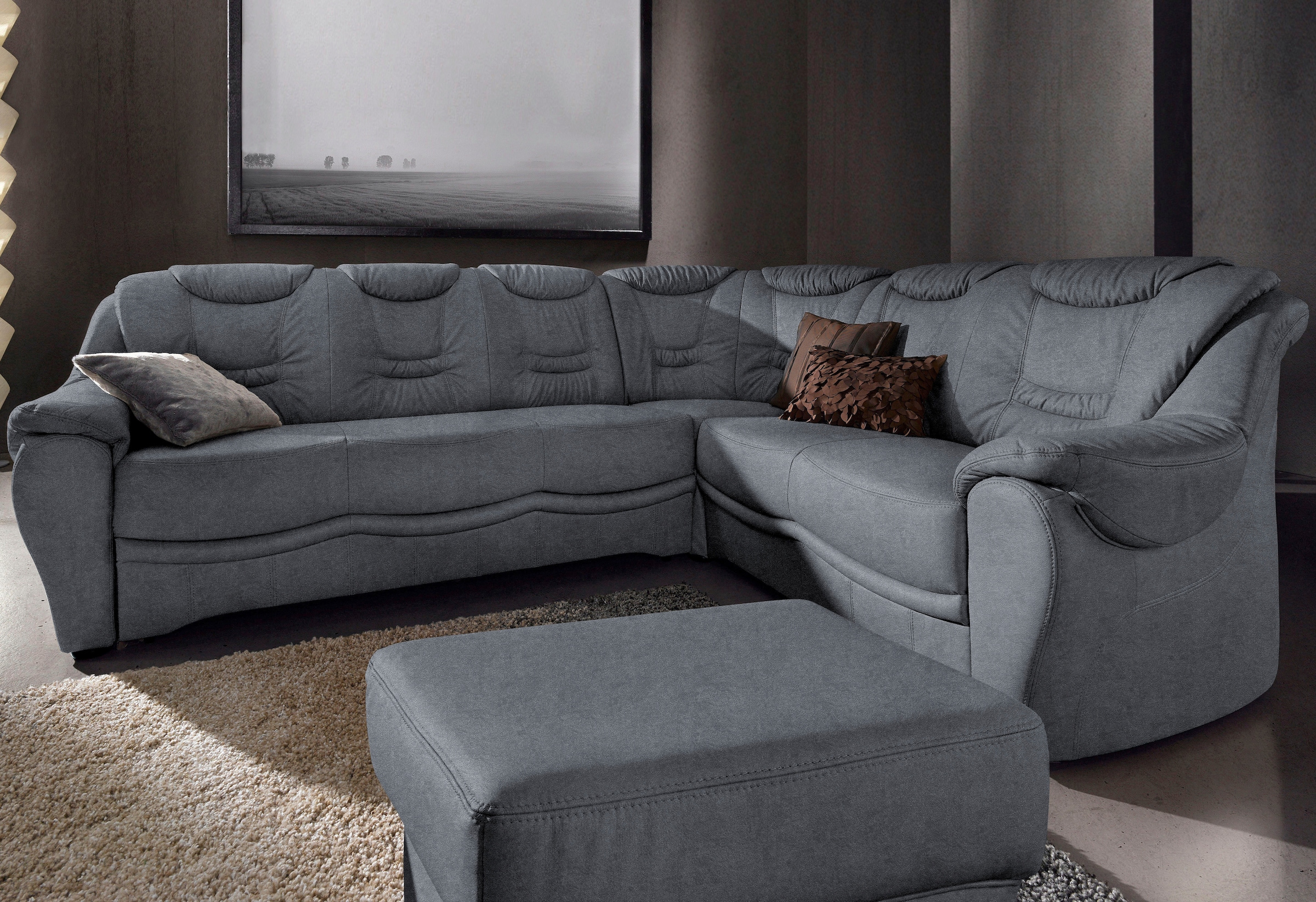 sit&more Ecksofa "Benson L-Form" wahlweise mit Schlaffunktion