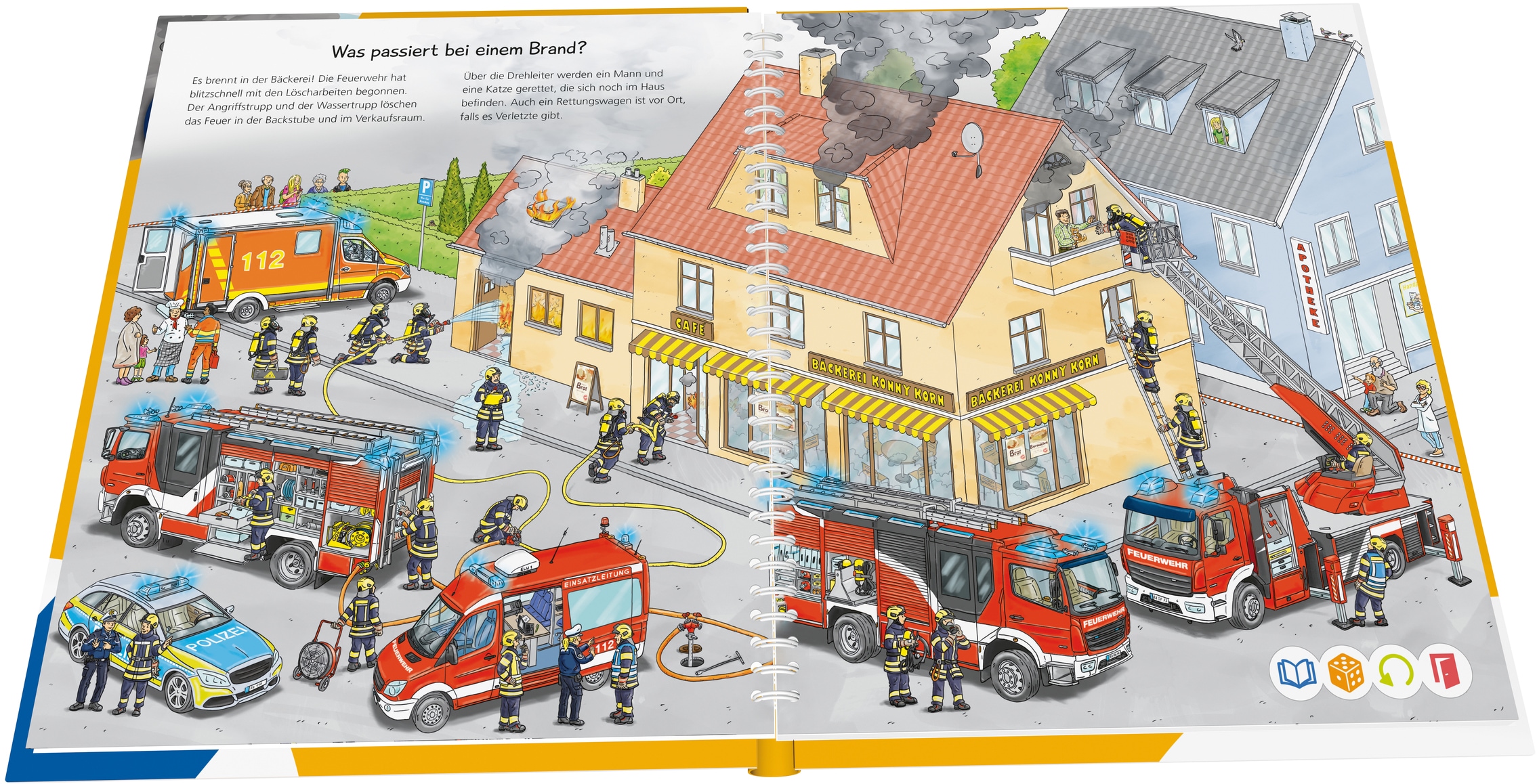 Ravensburger Buch »tiptoi® Wieso? Weshalb? Warum? Bei der Feuerwehr«, Made in Europe