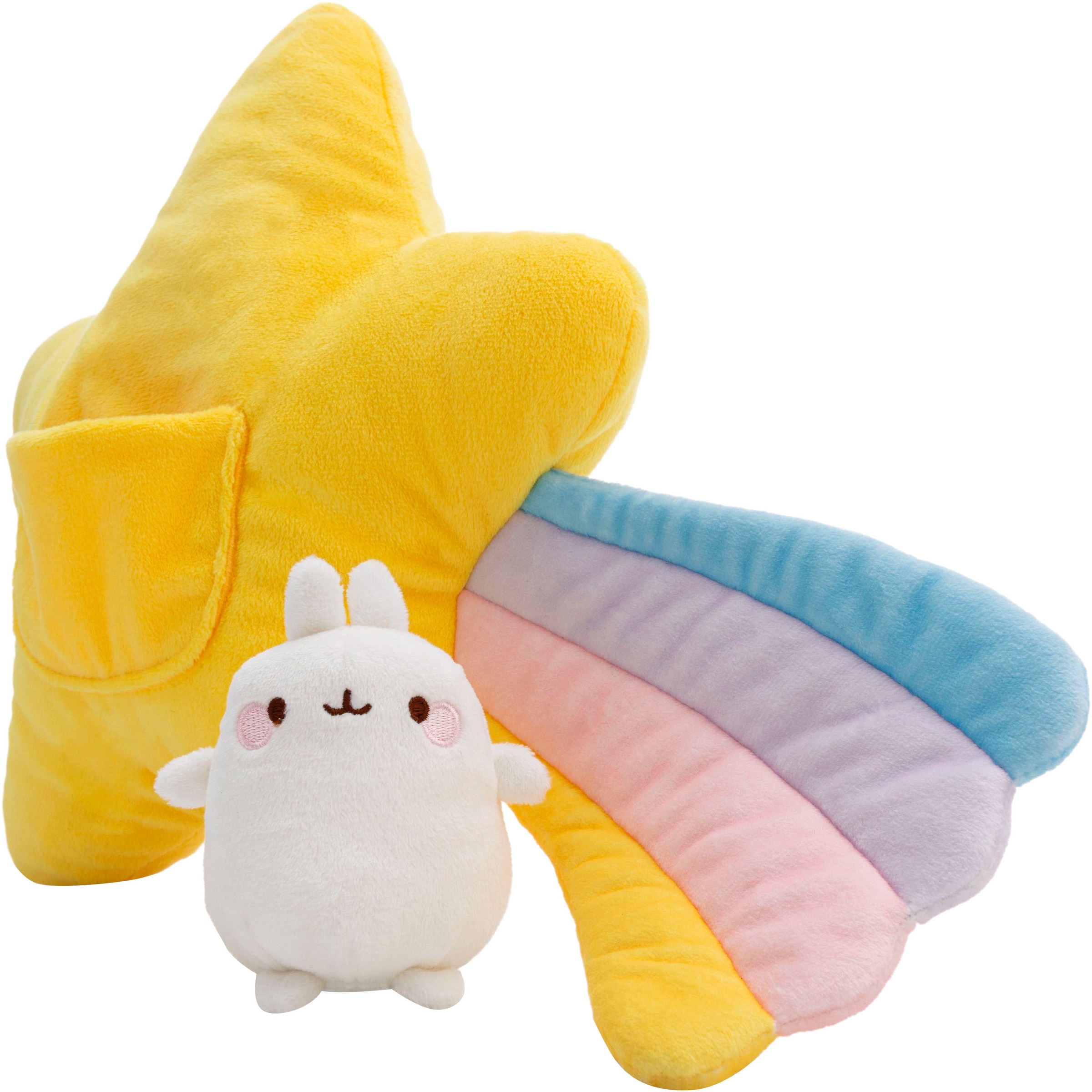 Nici Kuscheltier »Molang, Kissen Molang Sternschnuppe 40x28 cm«