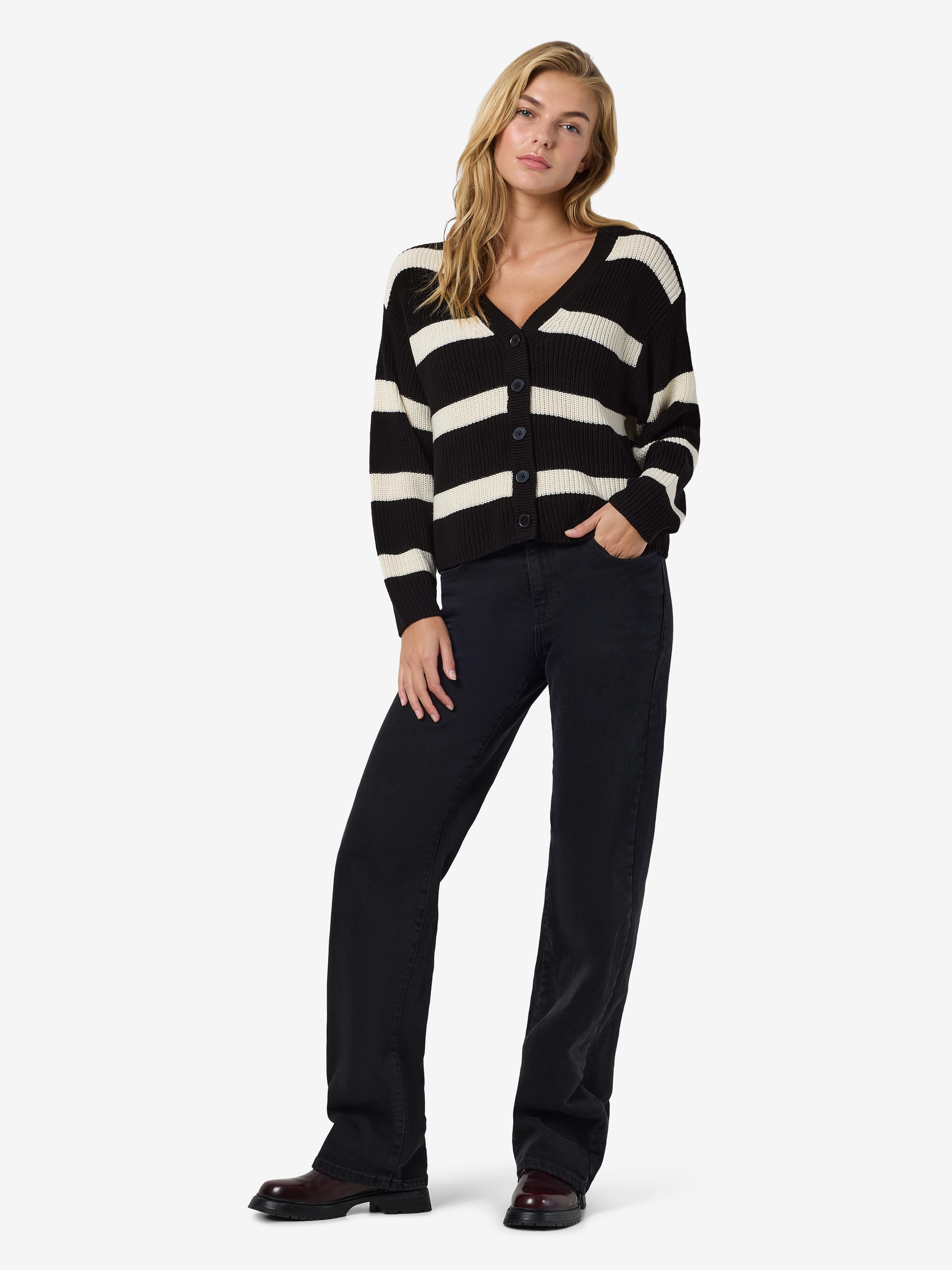 Noisy may Strickjacke »NMMAYSA L/S V-NECK KNIT CARDIGAN NOOS«