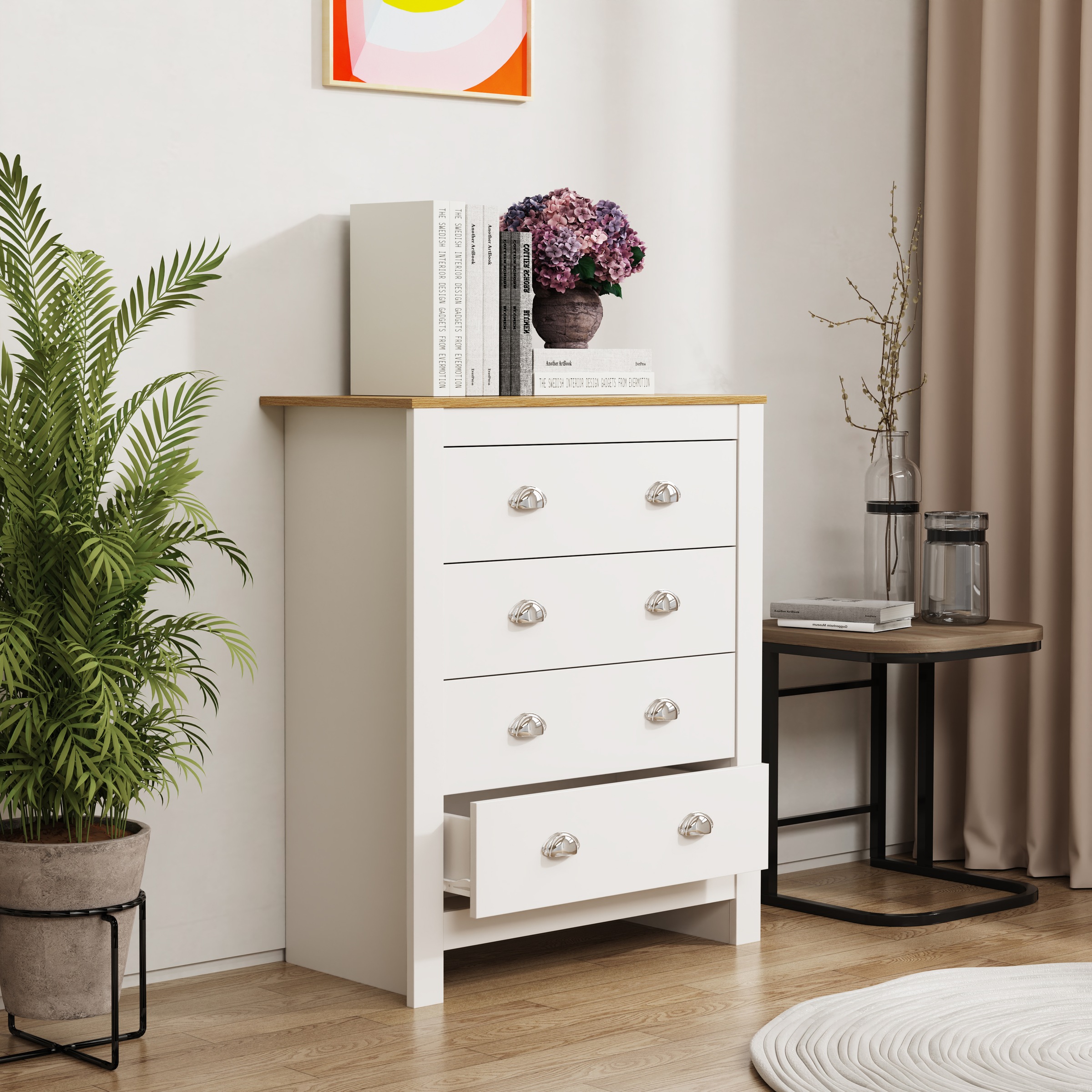 VCM Kommode »Kommode Sideboard Schublade Balusa XL« 1 Stk. tlg.