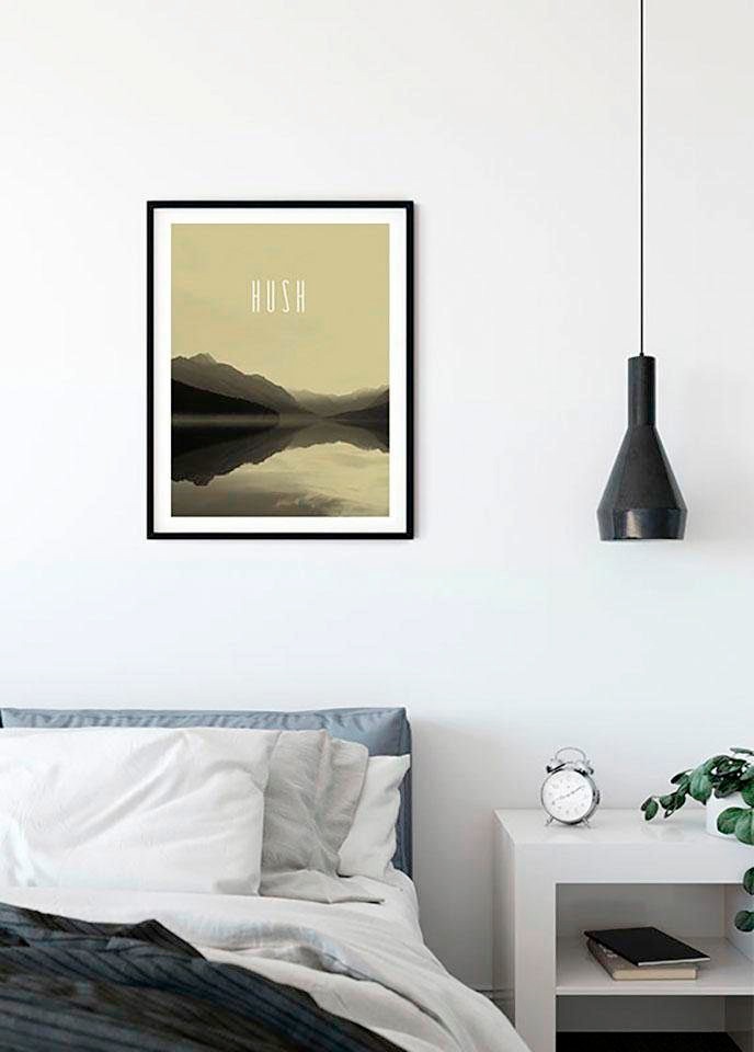 Komar Bild »Word Lake Hush Sand«, Natur, (1 St.), Wandbild zur Dekoration - ohne Rahmen