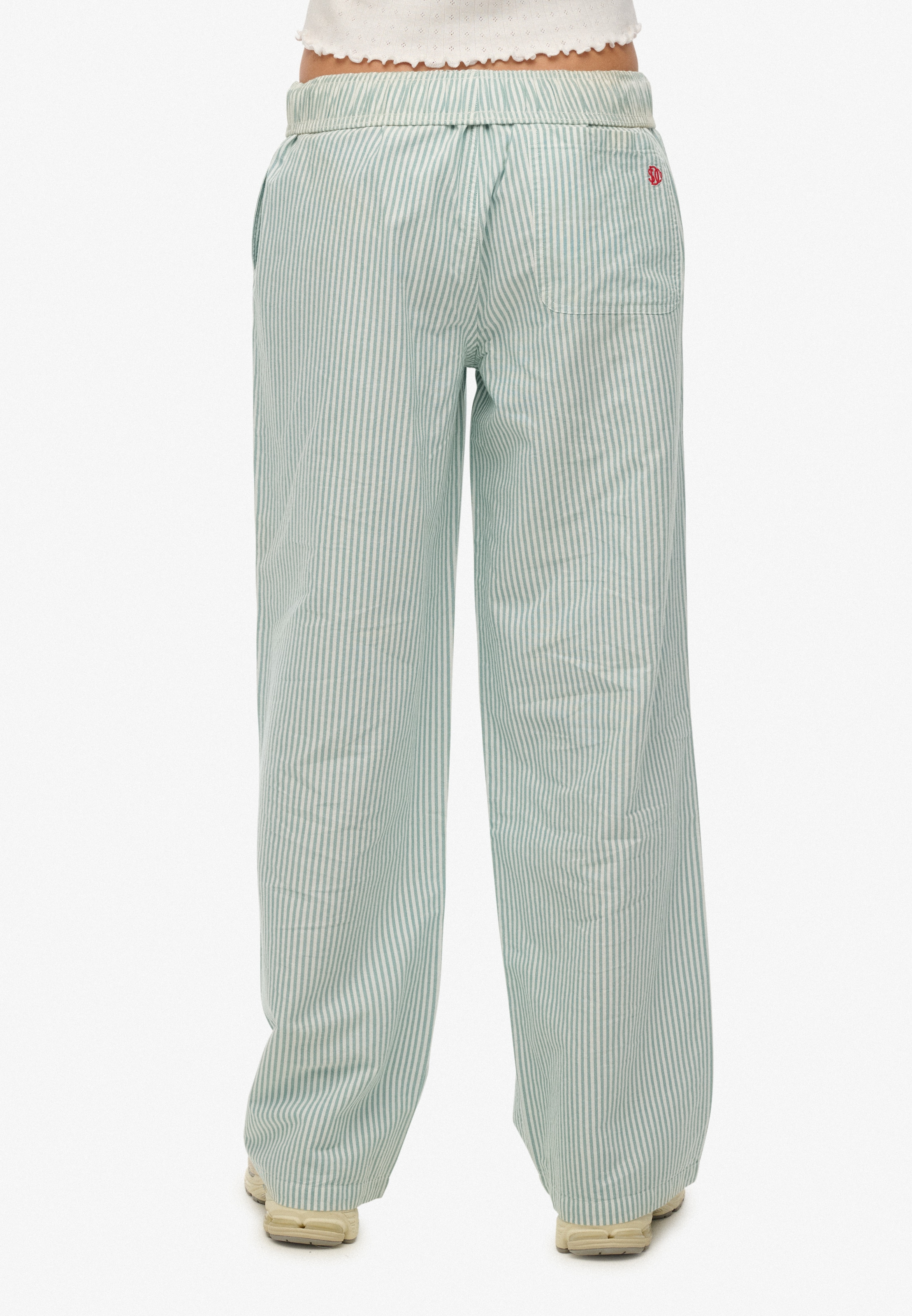 Superdry Cargohose »COTTON STRIPE ELASTIC TROUSER«  aus Baumwolle und Jersey, Relaxed Fit, gestreifte Optik