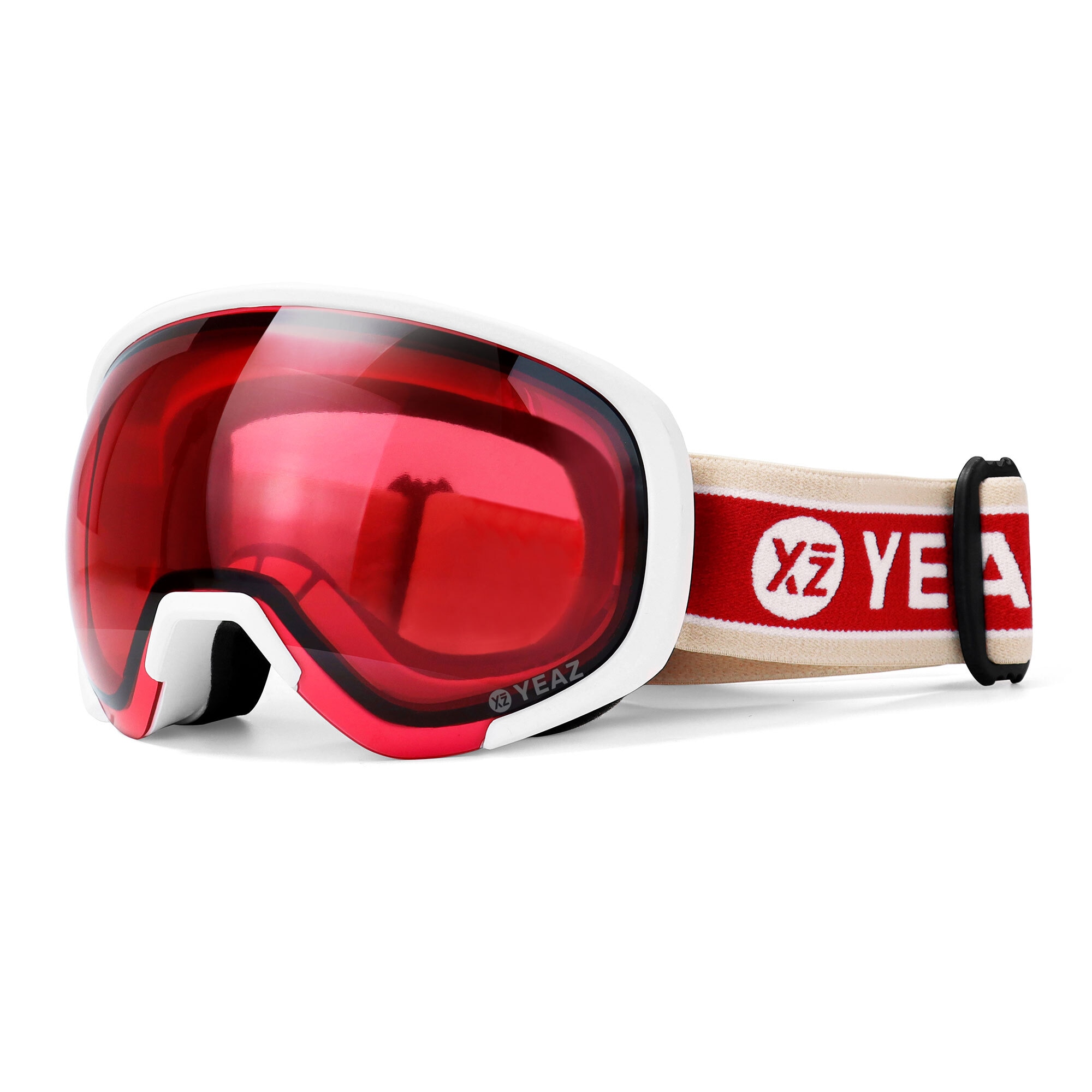 Snowboardbrille »Ski- und Snowboard-Brille rot/matt weiß BLACK RUN«