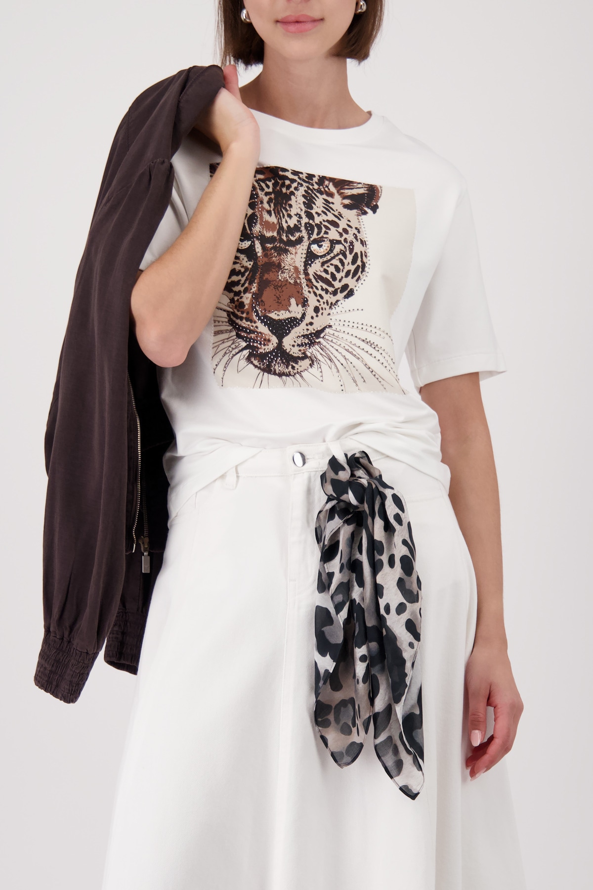 Monari Modetuch »Schal/Tuch Leodruck allover« mit Animalprint