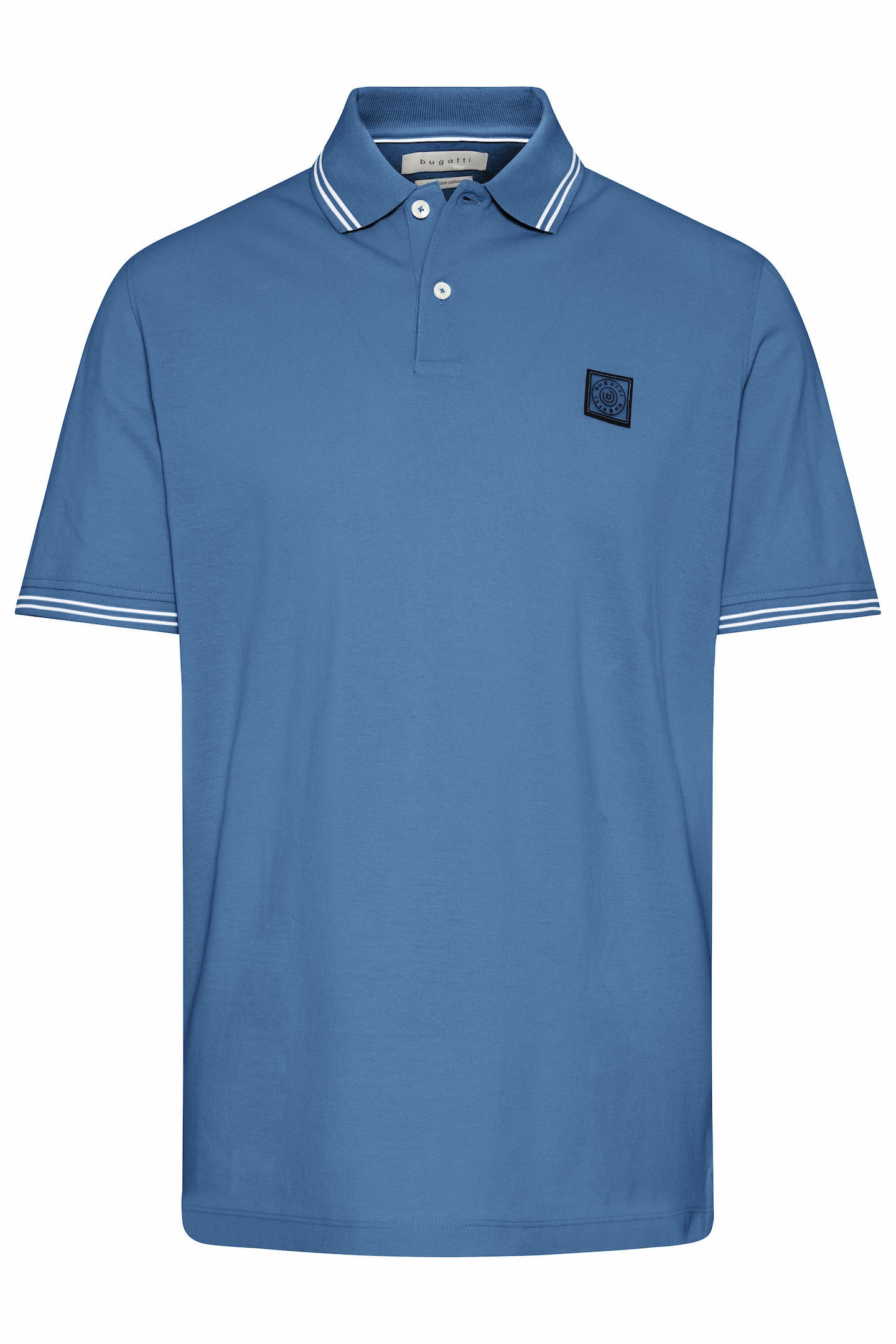 bugatti Poloshirt mit sportiven Kontraststreifen