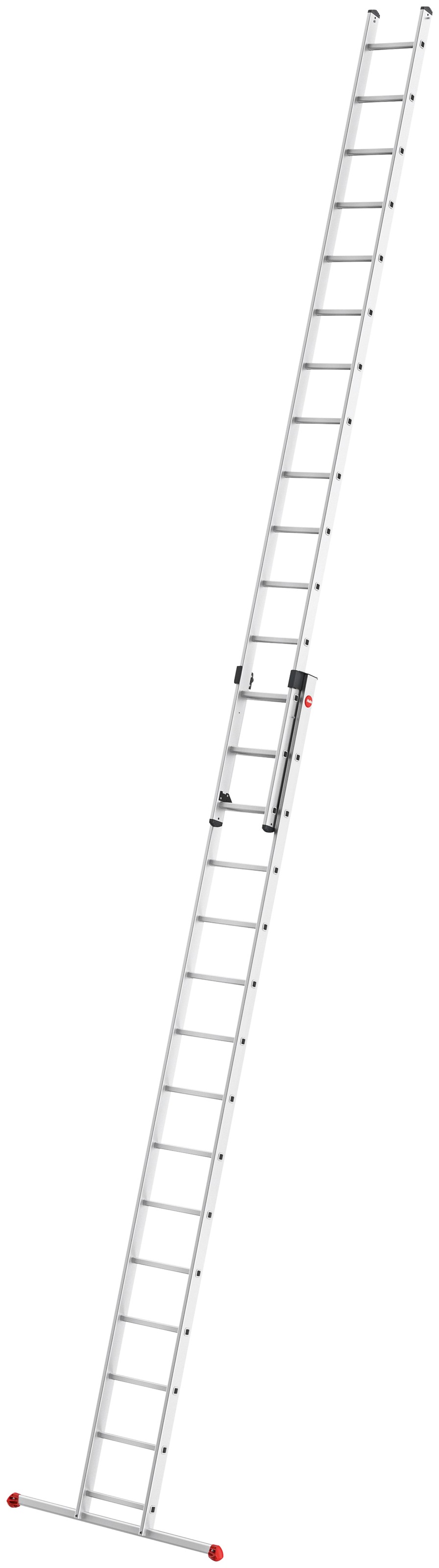 Hailo Anlegeleiter »S80 ProfiStep duo«, Aluminium-Schiebeleiter 2-teilig 2x15 Sprossen