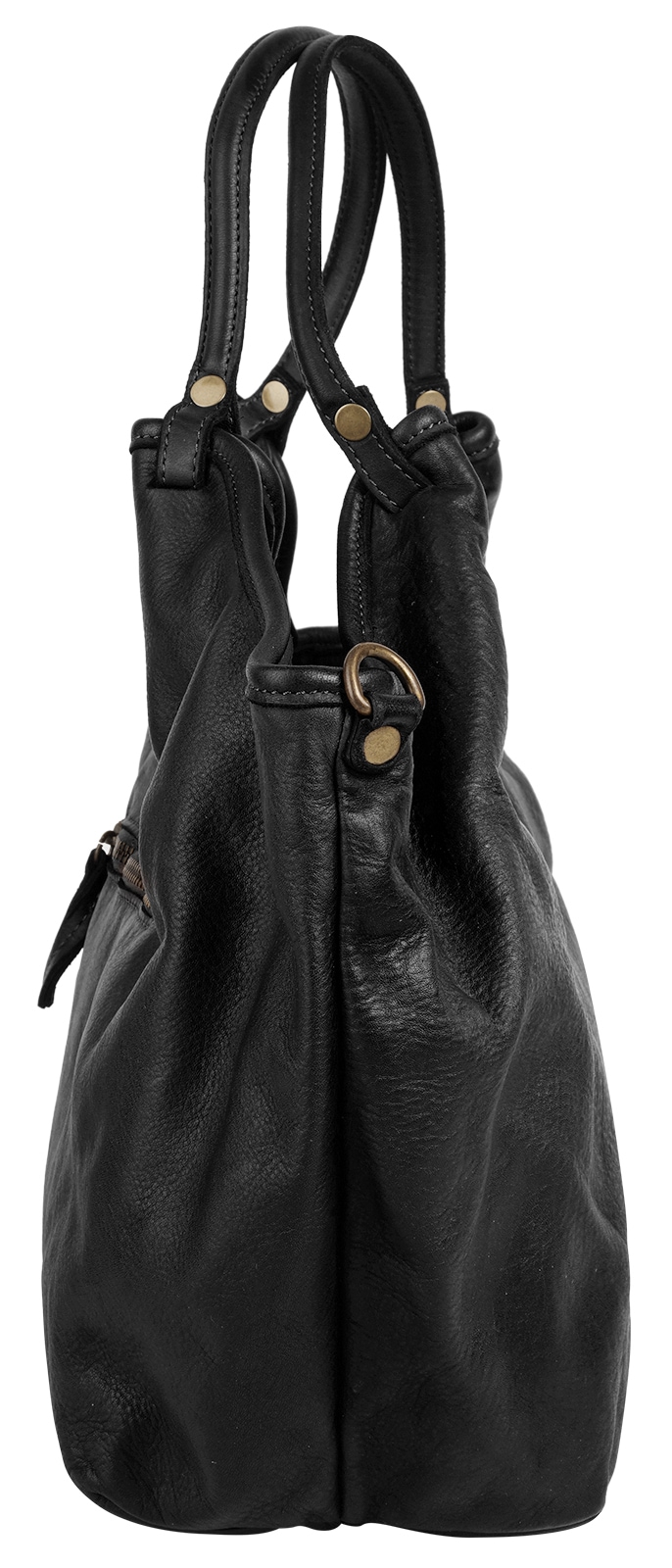 Samantha Look Henkeltasche, echt Leder, Made in Italy