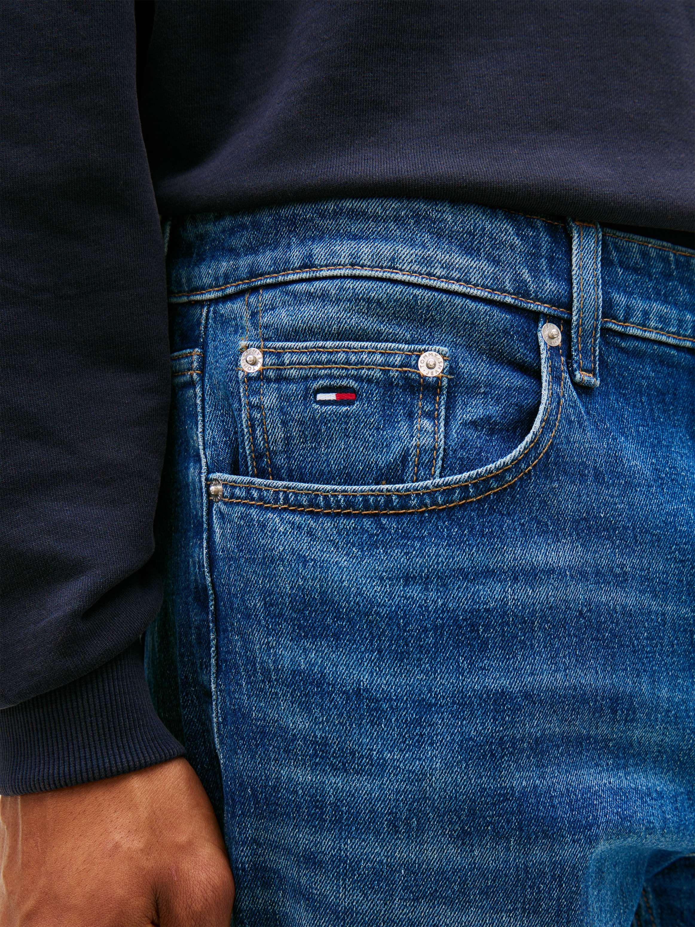 Tommy Jeans 5-Pocket-Jeans »Otis« Regular Straight Leg Jeans bis Länge 36