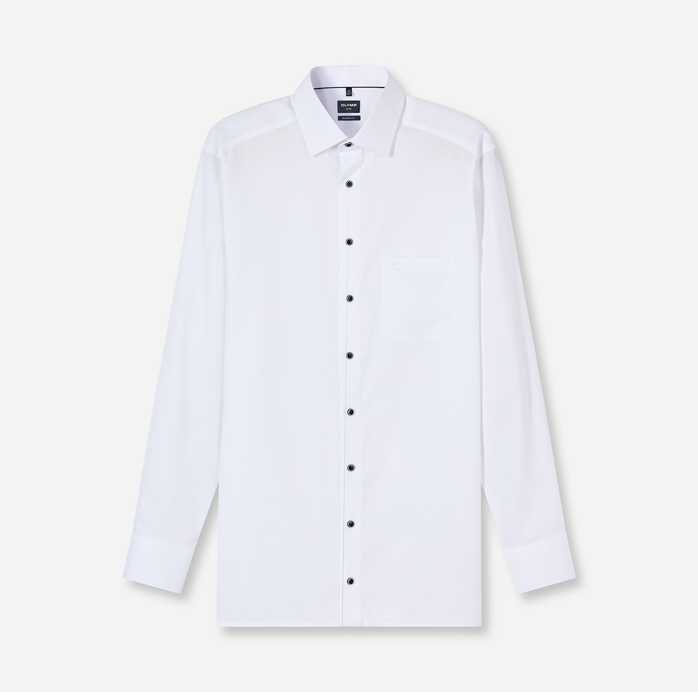 OLYMP Langarmhemd »Luxor« modern fit, New-Kentkragen, Businesshemd, verlängerter Arm