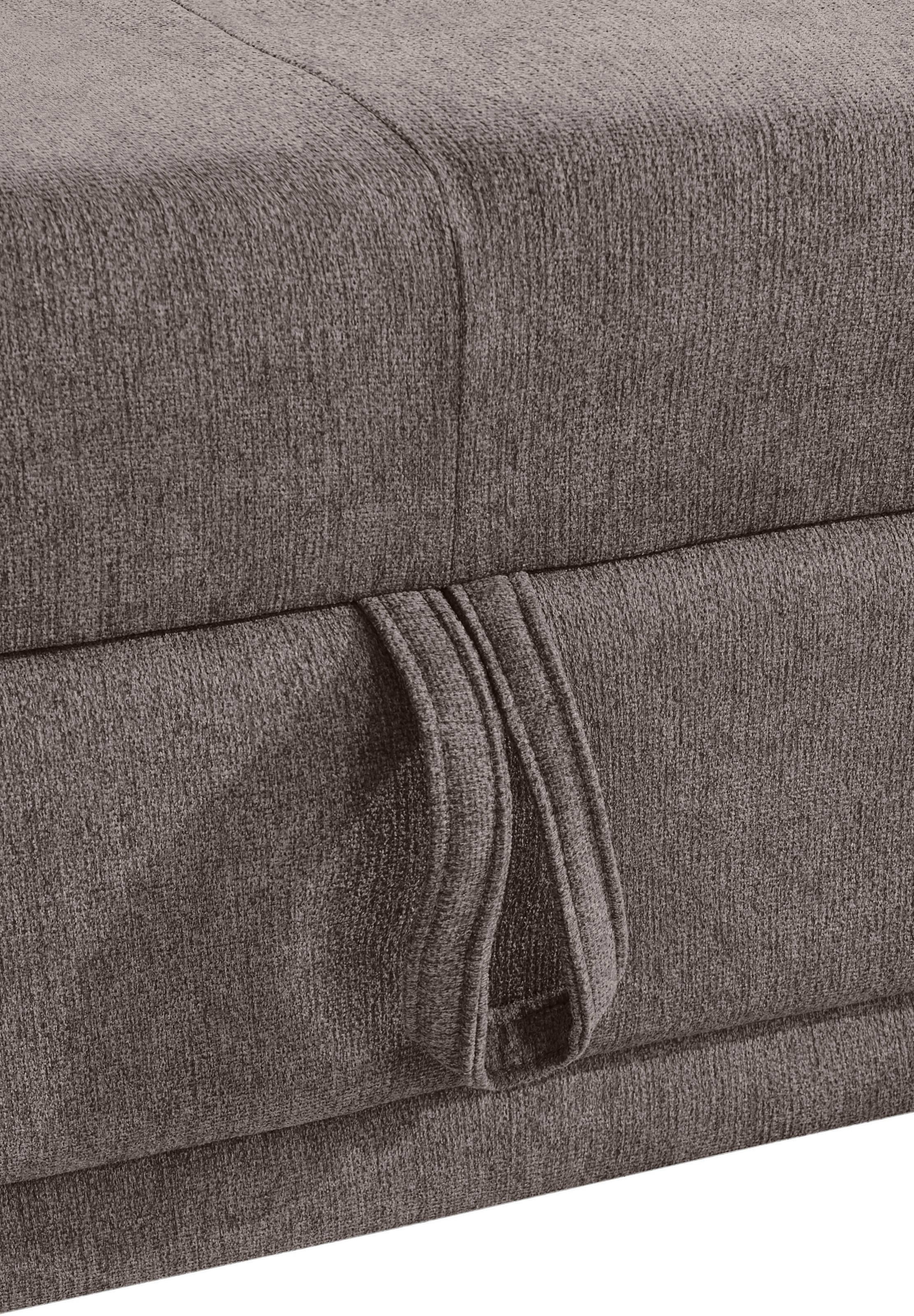 COTTA Ecksofa »Holiday L-Form mit Sitztiefen-, Armteil- und Kopfteilverstellung«, wahlweise mit Bettfunktion & Bettkasten