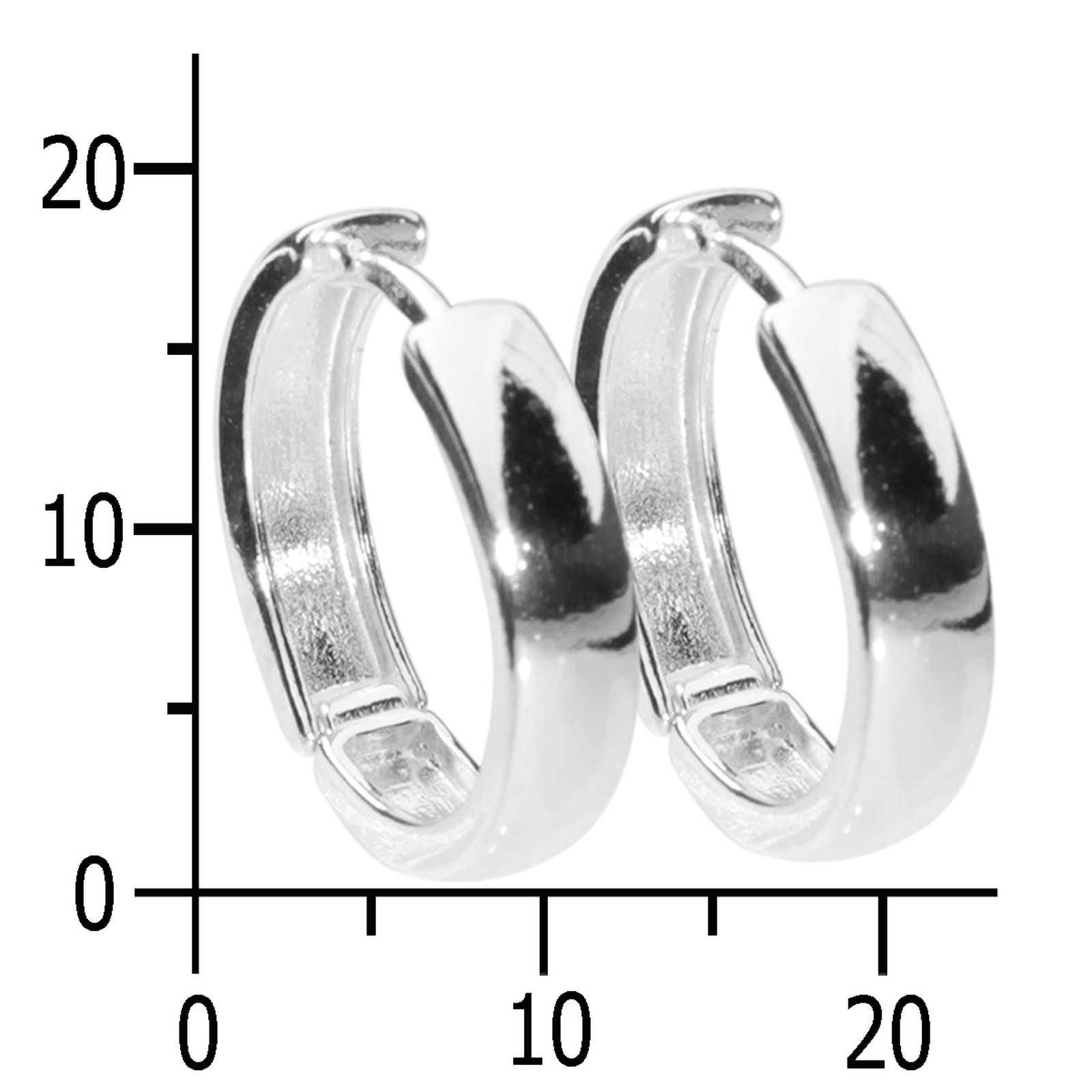 OSTSEE-SCHMUCK Klappcreolen »- Babsi 18.40 - Silber 925/000 -,«