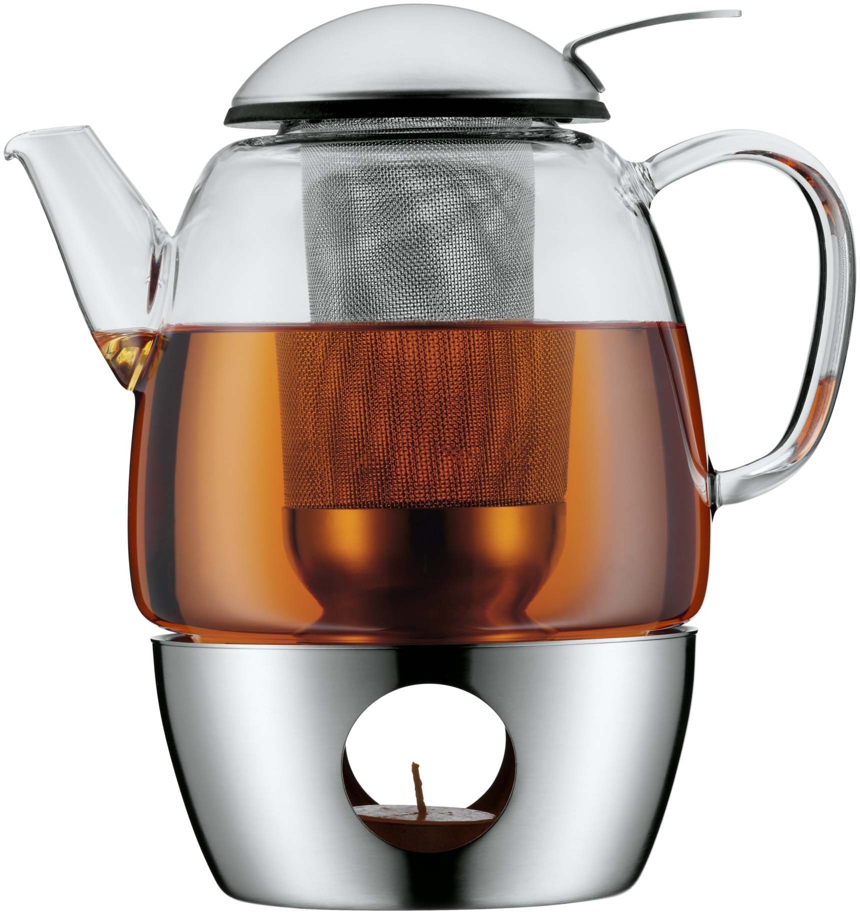 GEFU French Press Garantie mit 1000 heißes Servieren Kaffeekanne, l »GUSTAVO«, Zubereitung, und Edelstahl Kanne XXL 3 Jahren von Tee, Kaffee einfaches