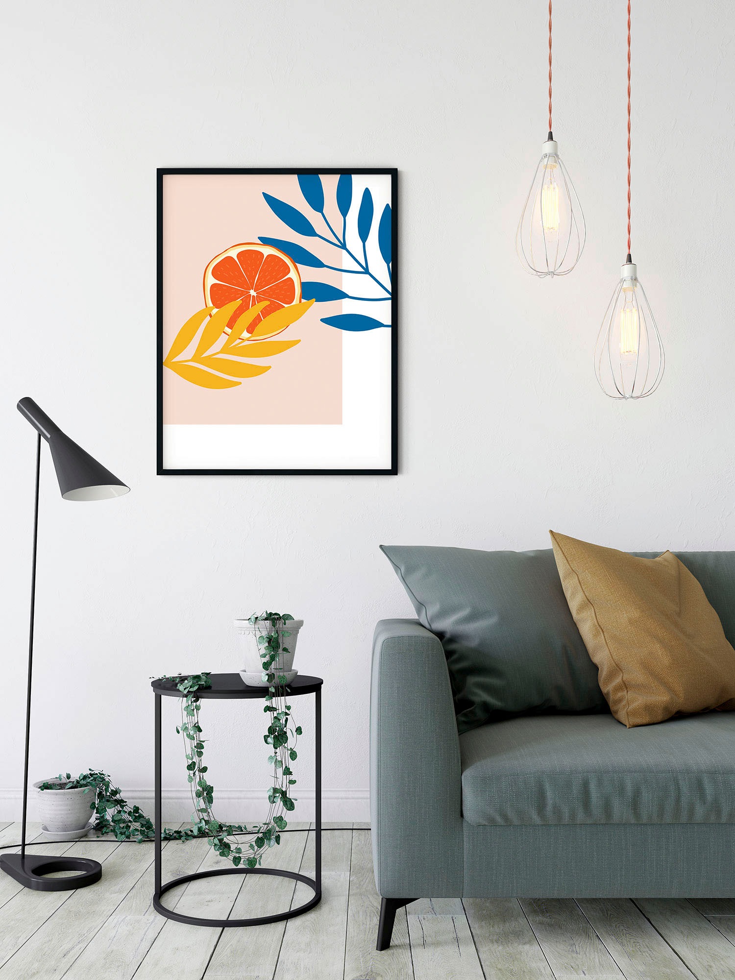 Komar Wandbild »Illustration Drooping Leaves«, (1 St.), Deutsches Premium-Poster Fotopapier mit seidenmatter Oberfläche und hoher Lichtbeständigkeit. Für fotorealistische Drucke mit gestochen scharfen Details und hervorragender Farbbrillanz.