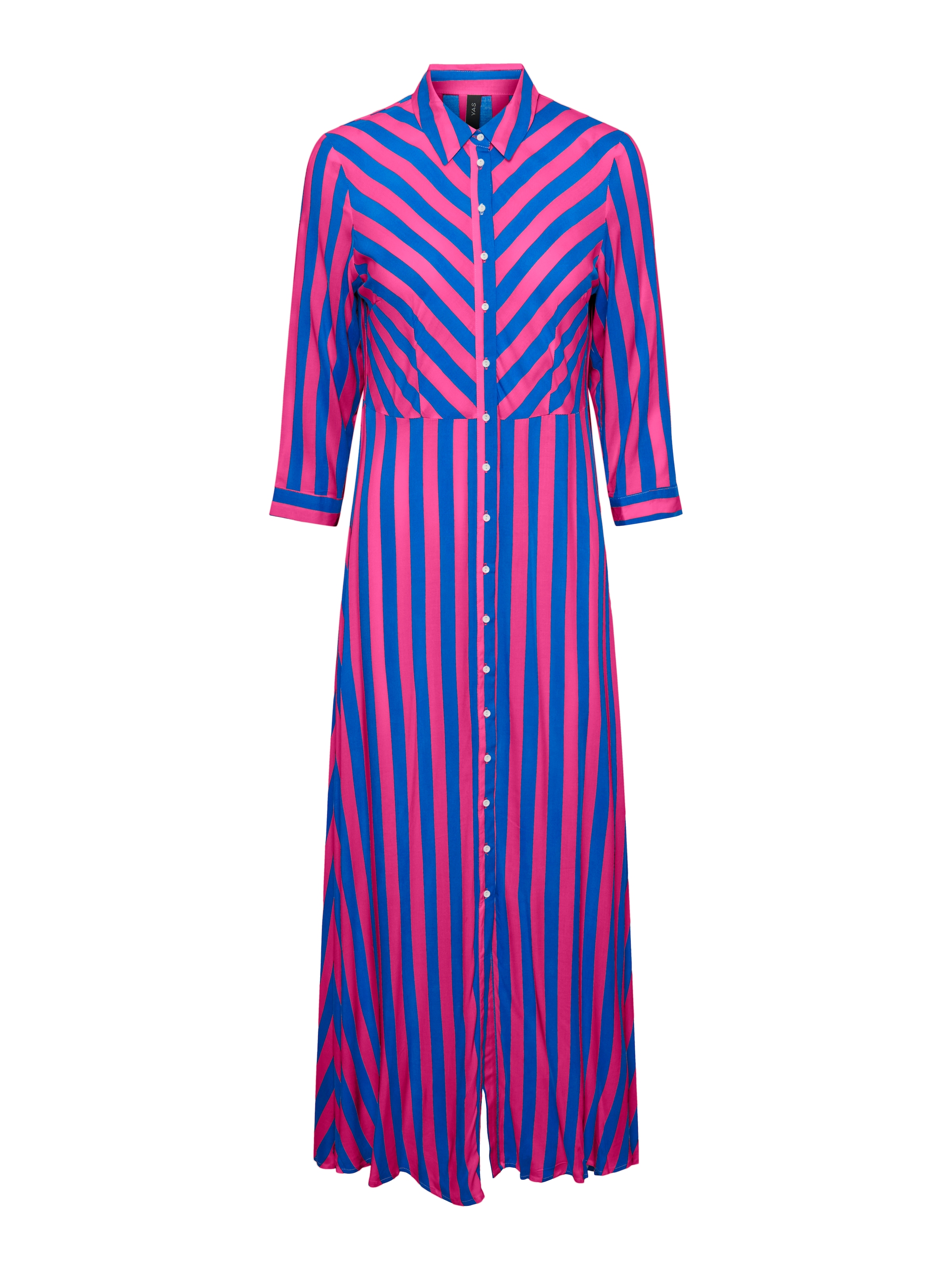 Y.A.S Hemdblusenkleid »YASSAVANNA LONG SHIRT DRESS«, Sommerkleid, mit 3/4 Ärmel