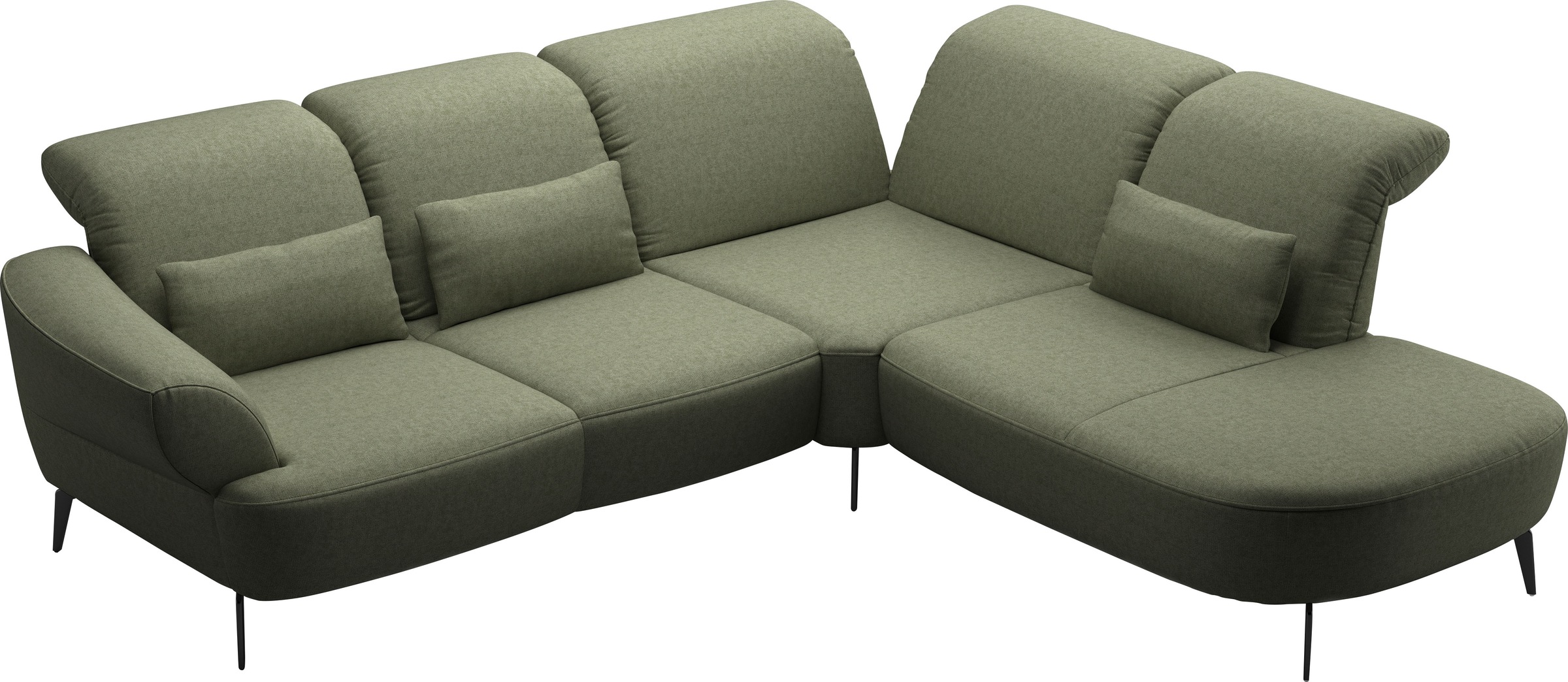 sit&more Ecksofa »Dance, L-Form, inkl. Sitztiefenverstellung« inkl. Click&Seat, optional mit Kopfteilverstellung