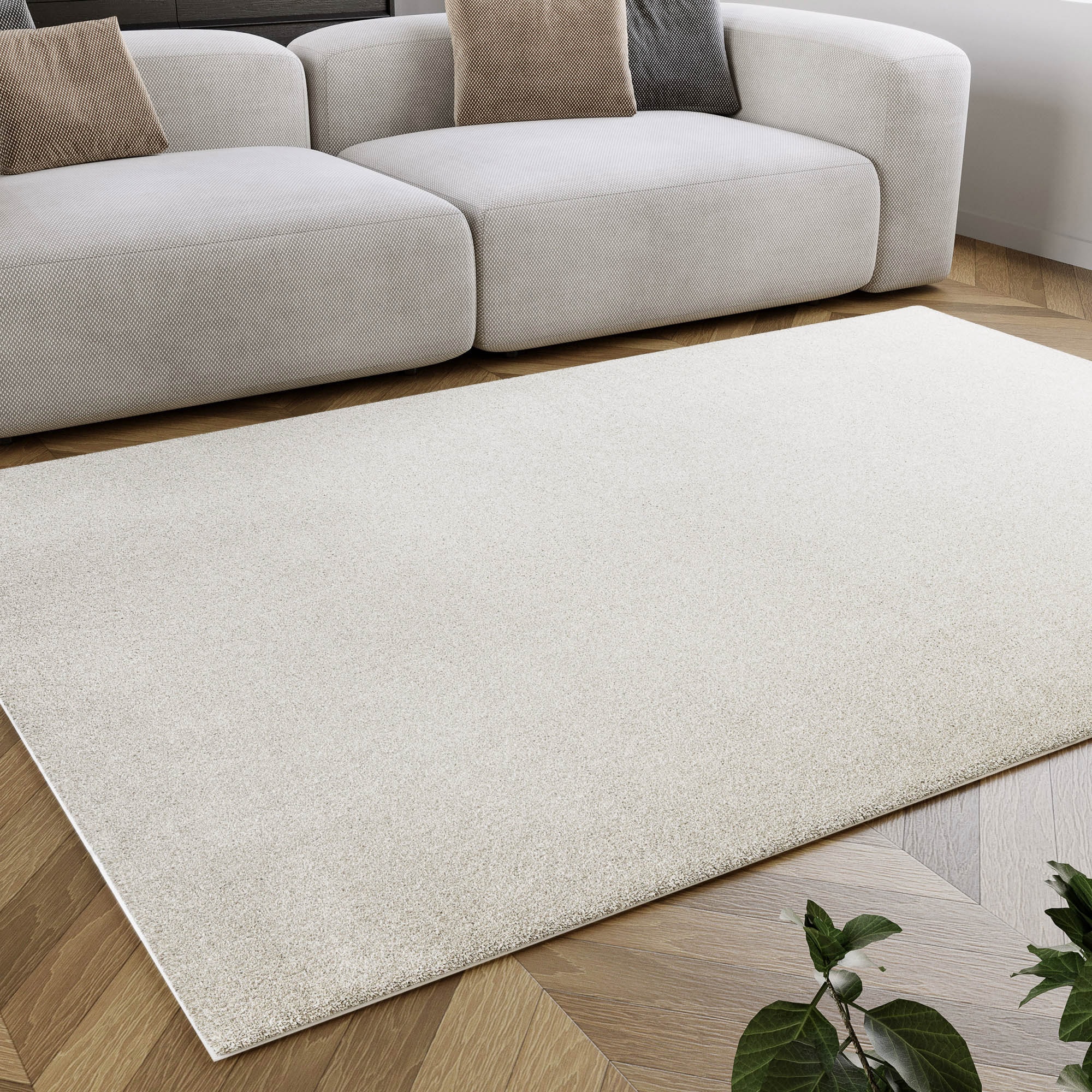Wecon home Hochflor-Teppich »Manta«, rechteckig, 25 mm Höhe, Läufer, Langflor maschinell gewebt, robust, Wohn- & Schlafzimmer, uni