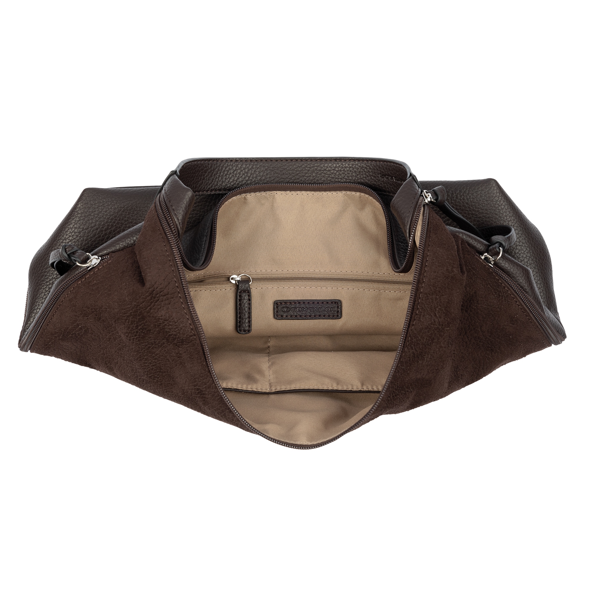 TOM TAILOR Hobo »Aiana« Damen Handtasche, mit Fransen-Reißverschluss