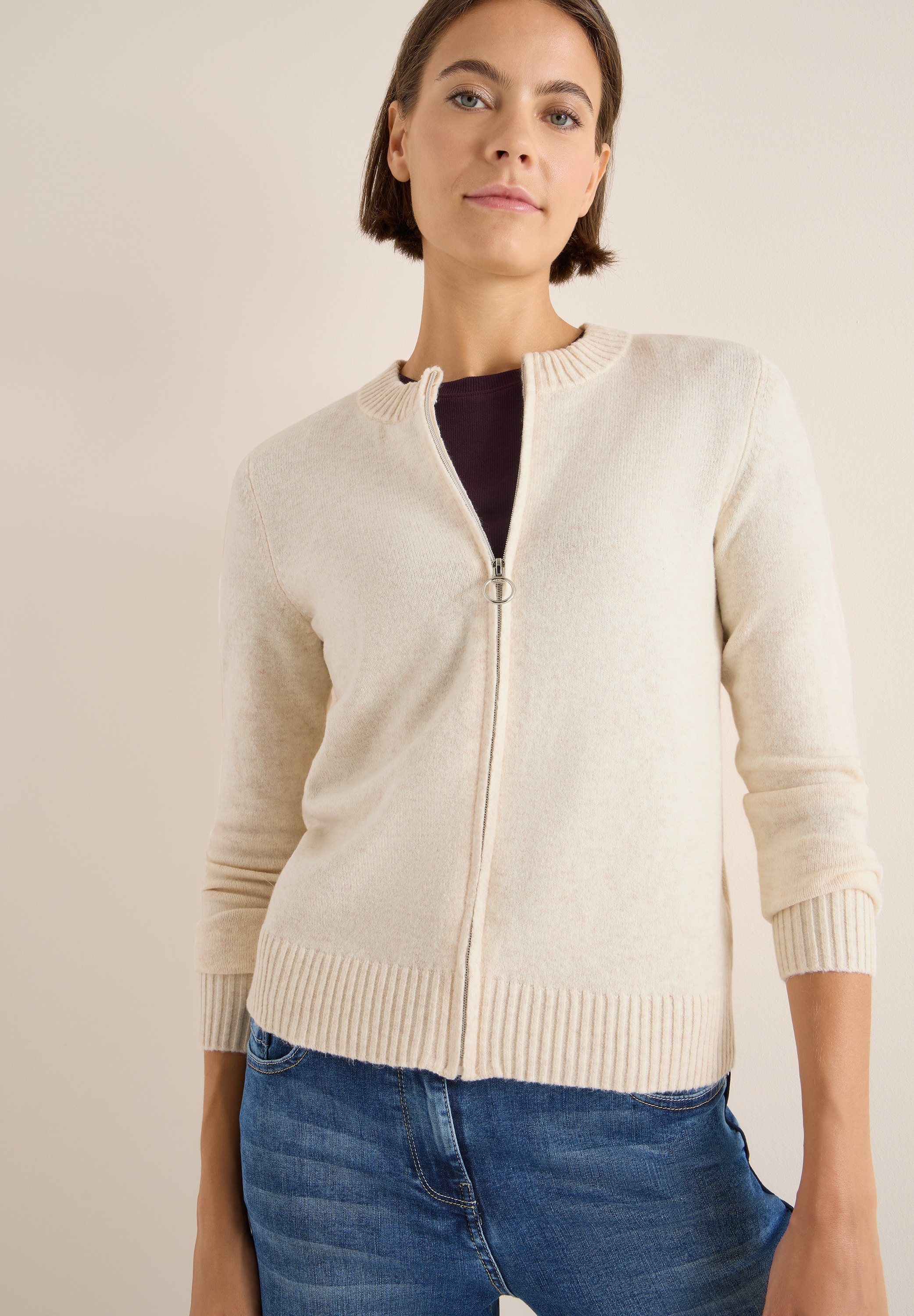Cecil Cardigan, mit Rippbündchen
