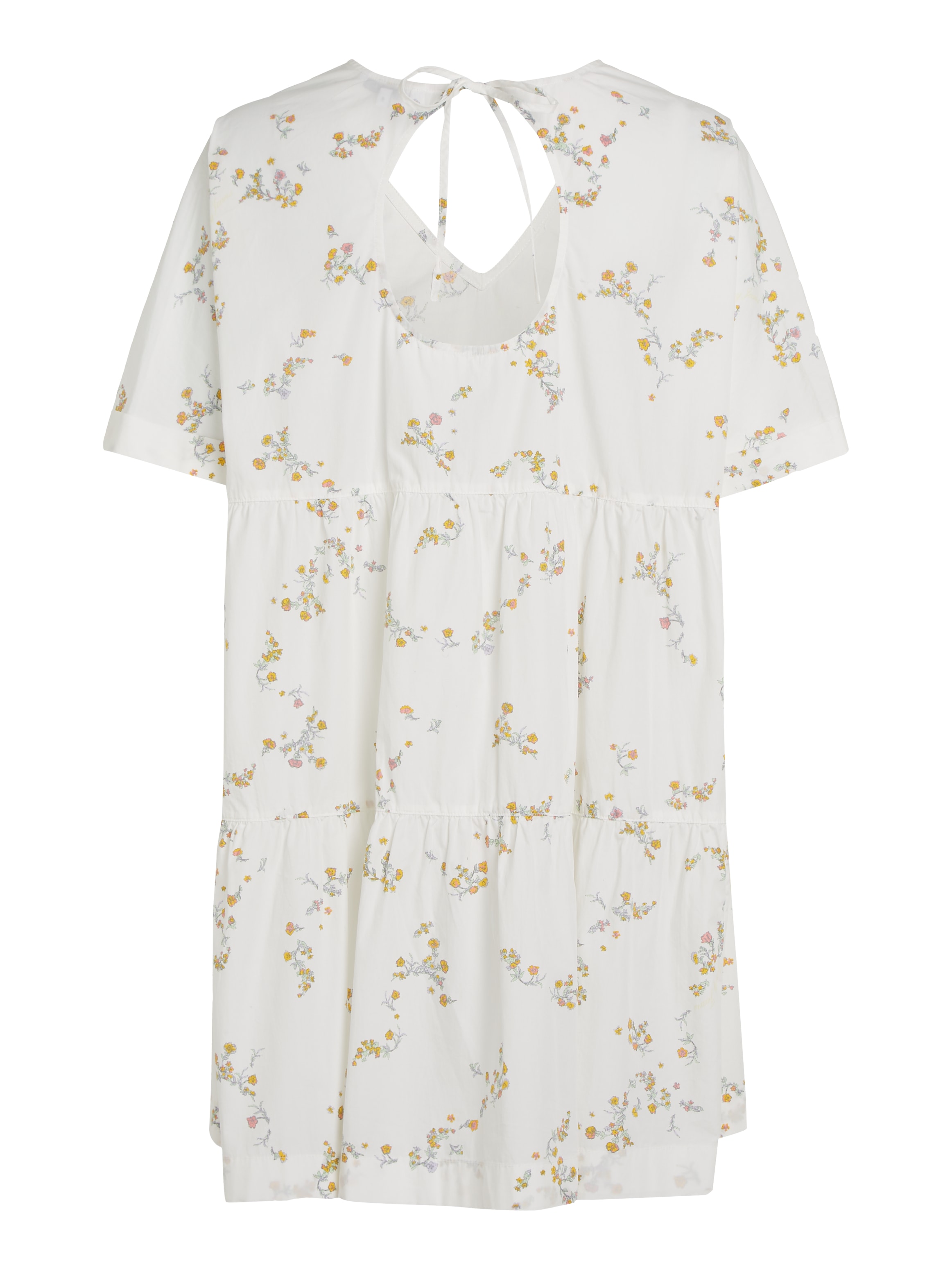 Tommy Jeans Blusenkleid »TJW POPLIN A-LINE SS DRESS EXT«, mit V-Ausschnitt